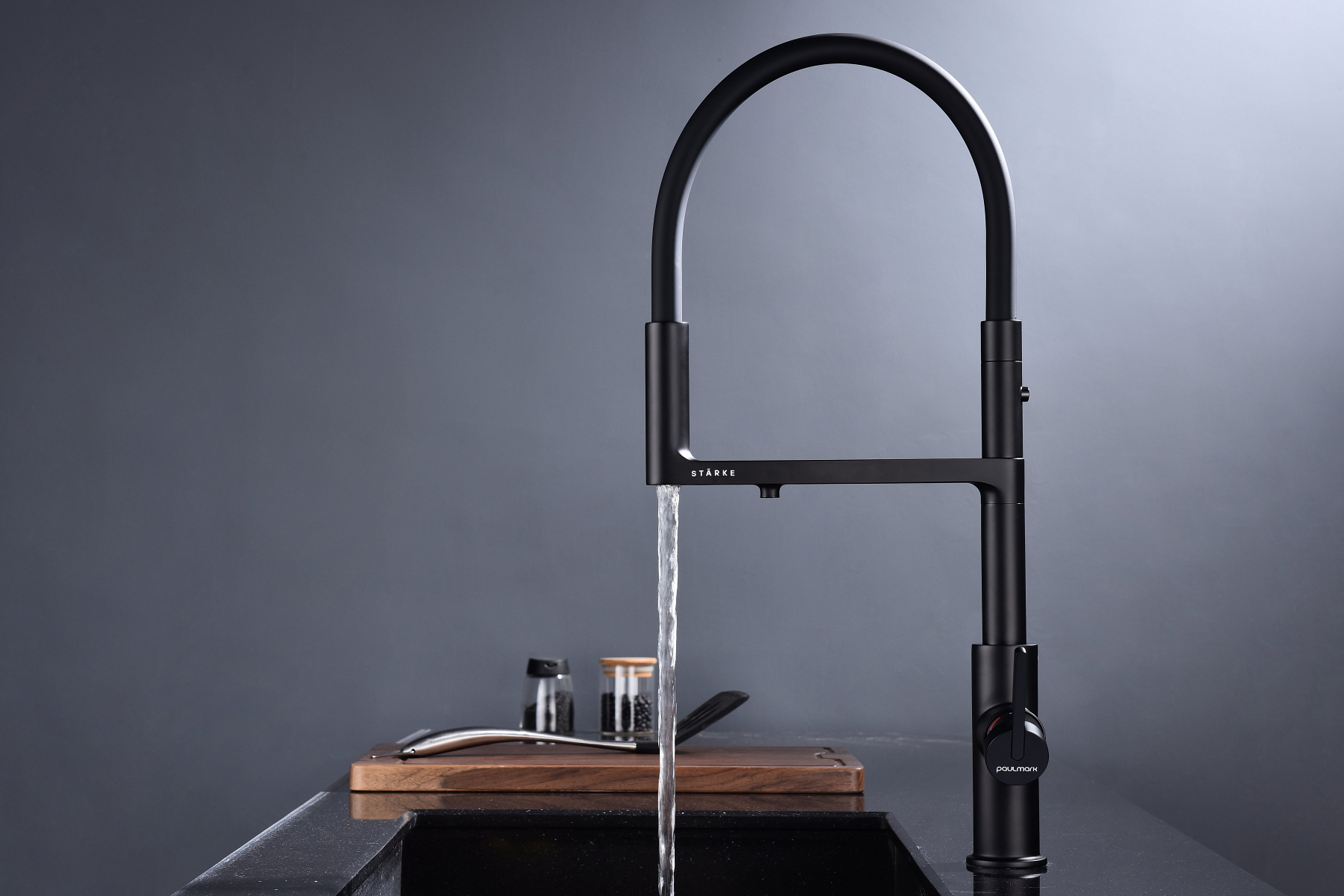 Превью картинка Смеситель для кухни Paulmark TORNADO To213402-AN Антрацит #8