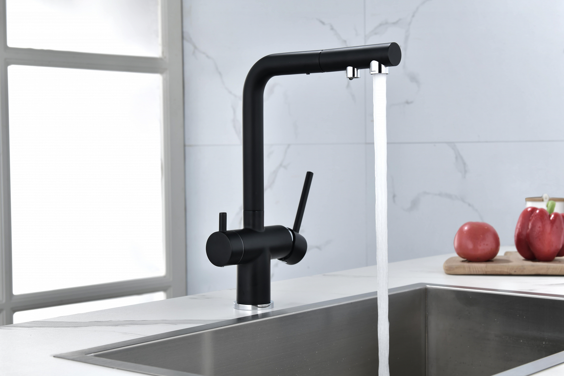 Превью картинка Смеситель для кухни Paulmark SERPENTINE Se213222-AN Антрацит #5