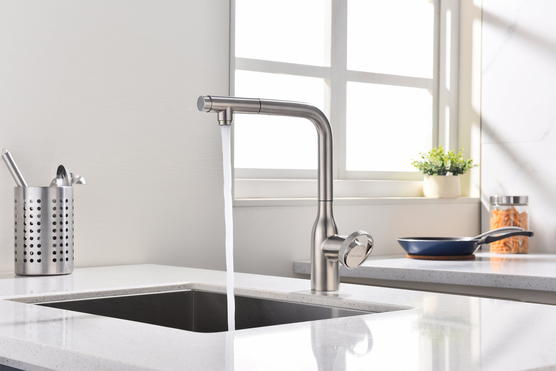 Превью картинка Смеситель для кухни Paulmark URBAN Ur213104-BS Брашированная сталь #10