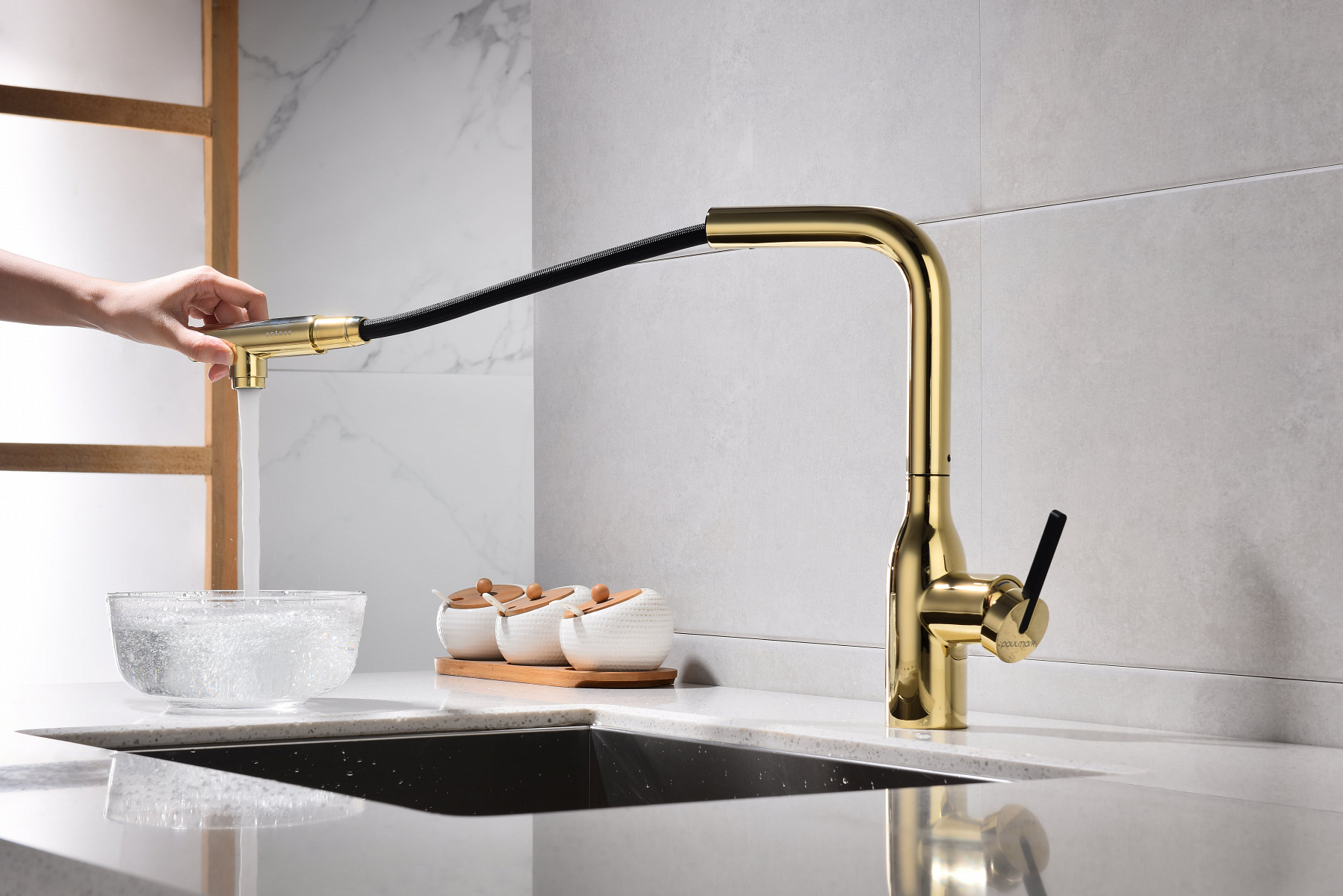 Превью картинка Смеситель для кухни Paulmark VIPER Vi213105-G Золото G #7