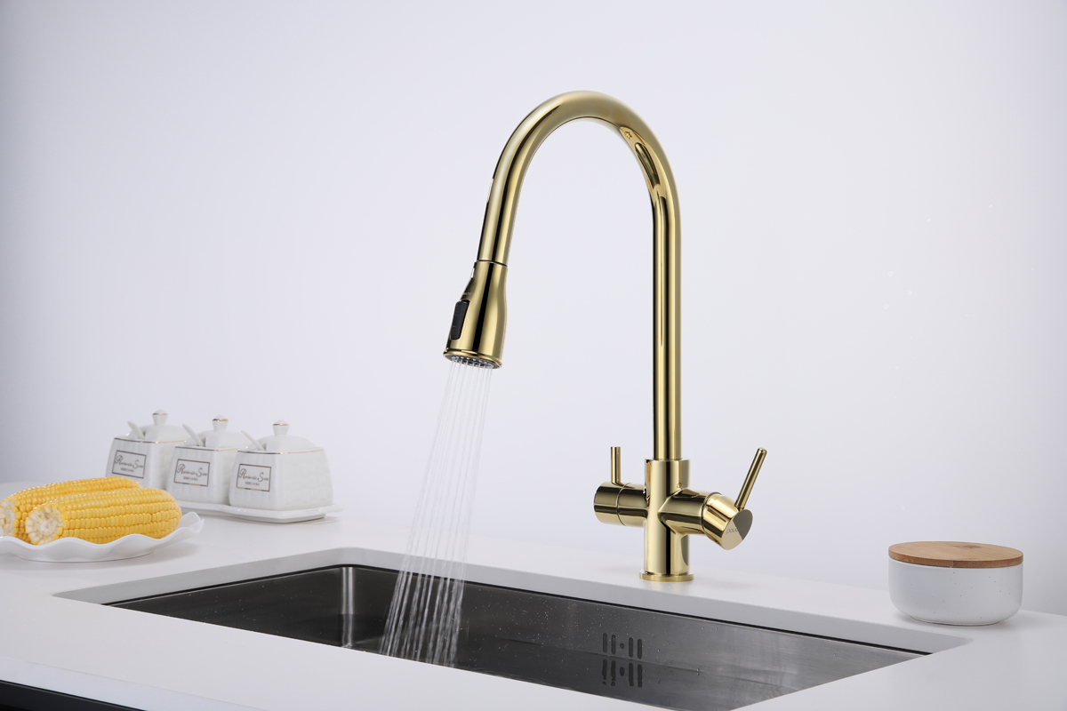 Превью картинка Смеситель для кухни Paulmark LANGE La214212-G Золото G #5