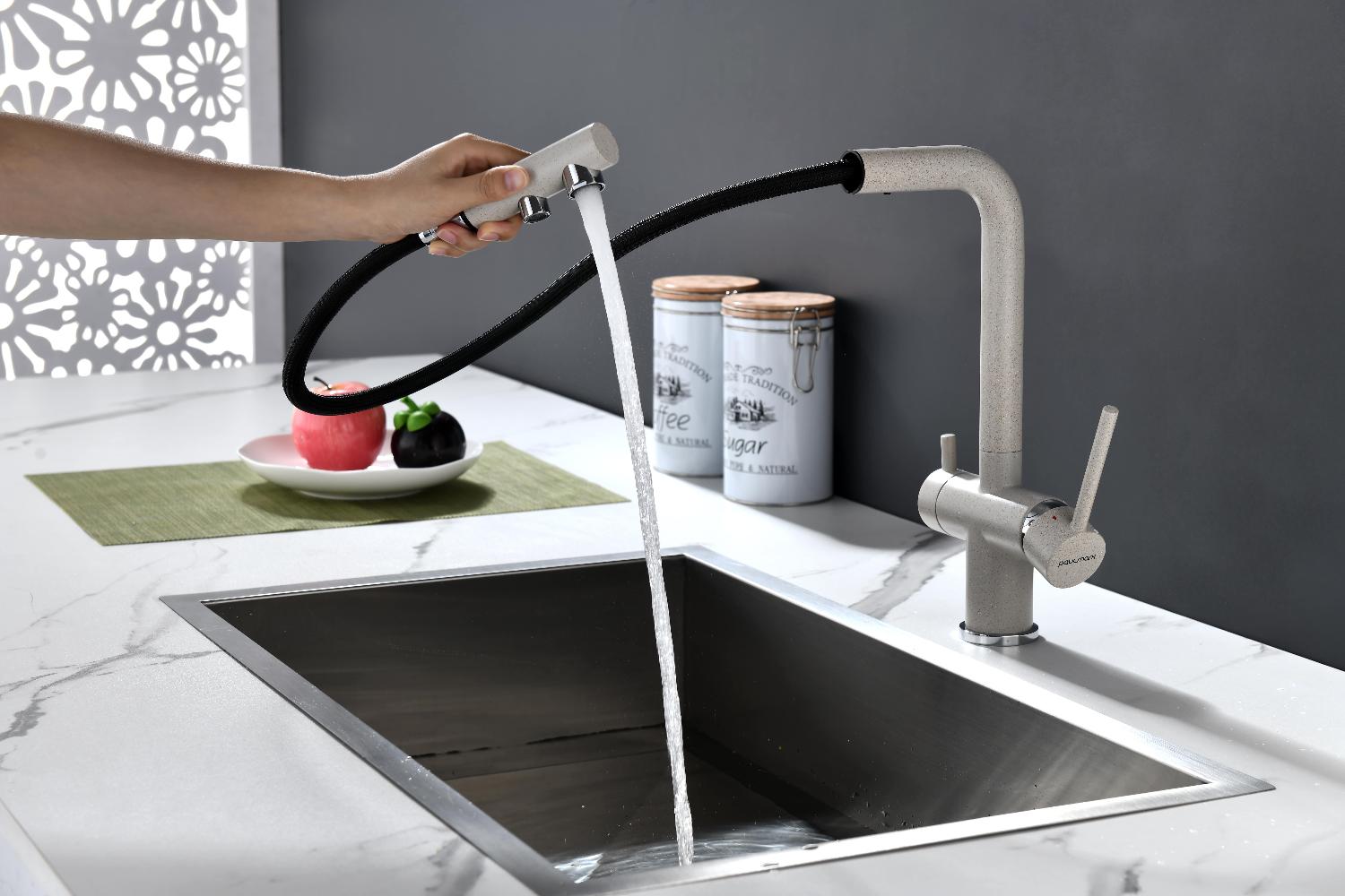 Превью картинка Смеситель для кухни Paulmark SERPENTINE Se213222-BE Бежевый #5