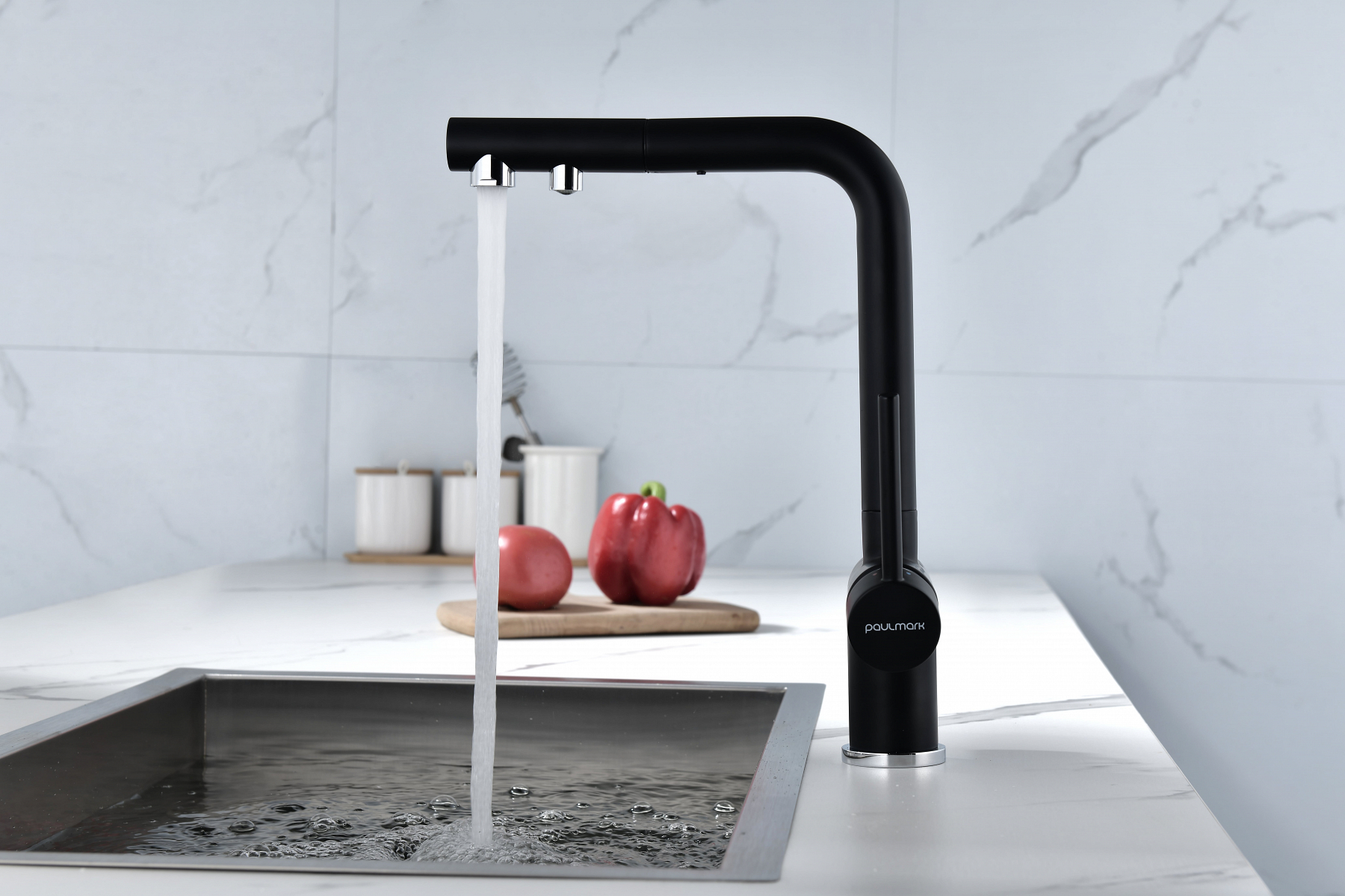 Превью картинка Смеситель для кухни Paulmark SERPENTINE Se213222-AN Антрацит #3