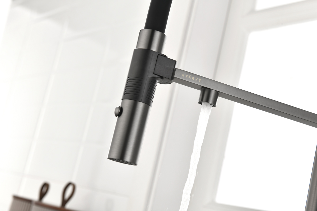 Превью картинка Смеситель для кухни Paulmark GRAVITY Gr213888-GM Вороненая сталь GM #12