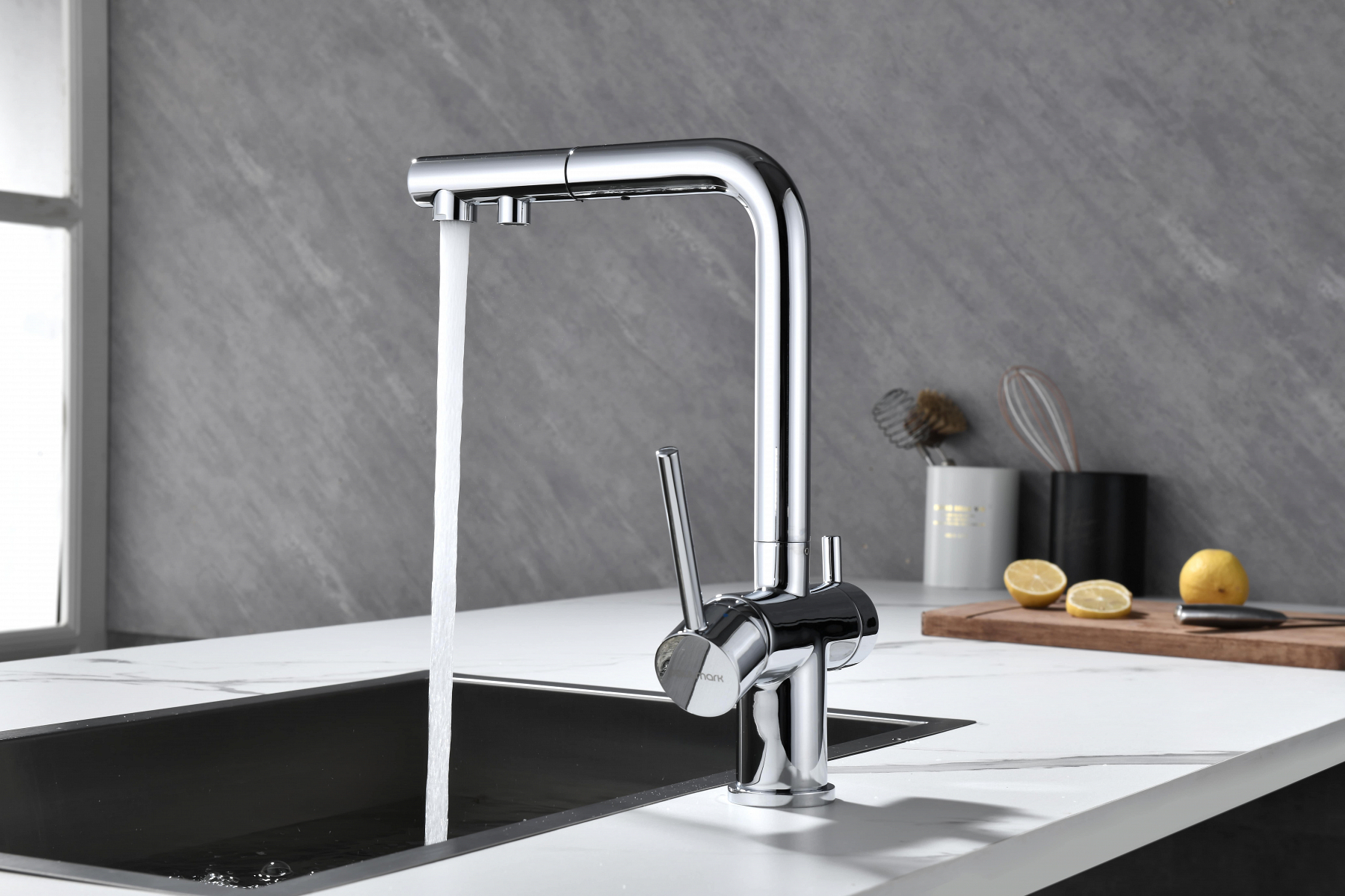 Превью картинка Смеситель для кухни Paulmark SERPENTINE Se213222-CR Хром CR #16