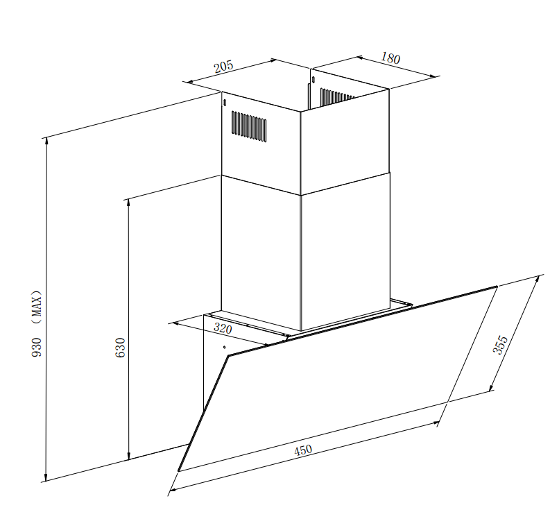 Превью картинка Наклонная вытяжка Weissgauff Lyra BL #17