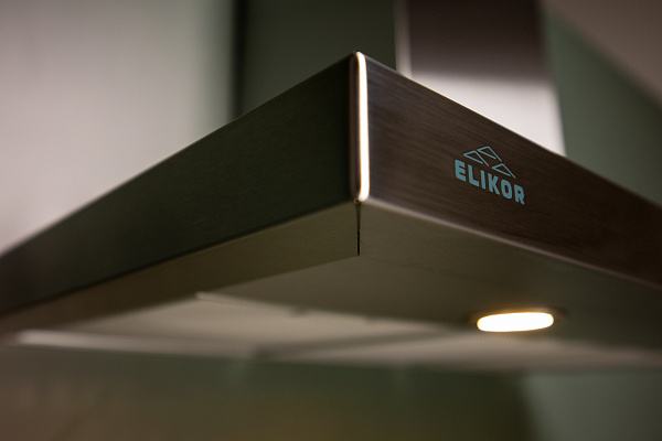 Превью картинка Т-образная вытяжка  Elikor Квадра 90Н-650-К3Д нерж #4