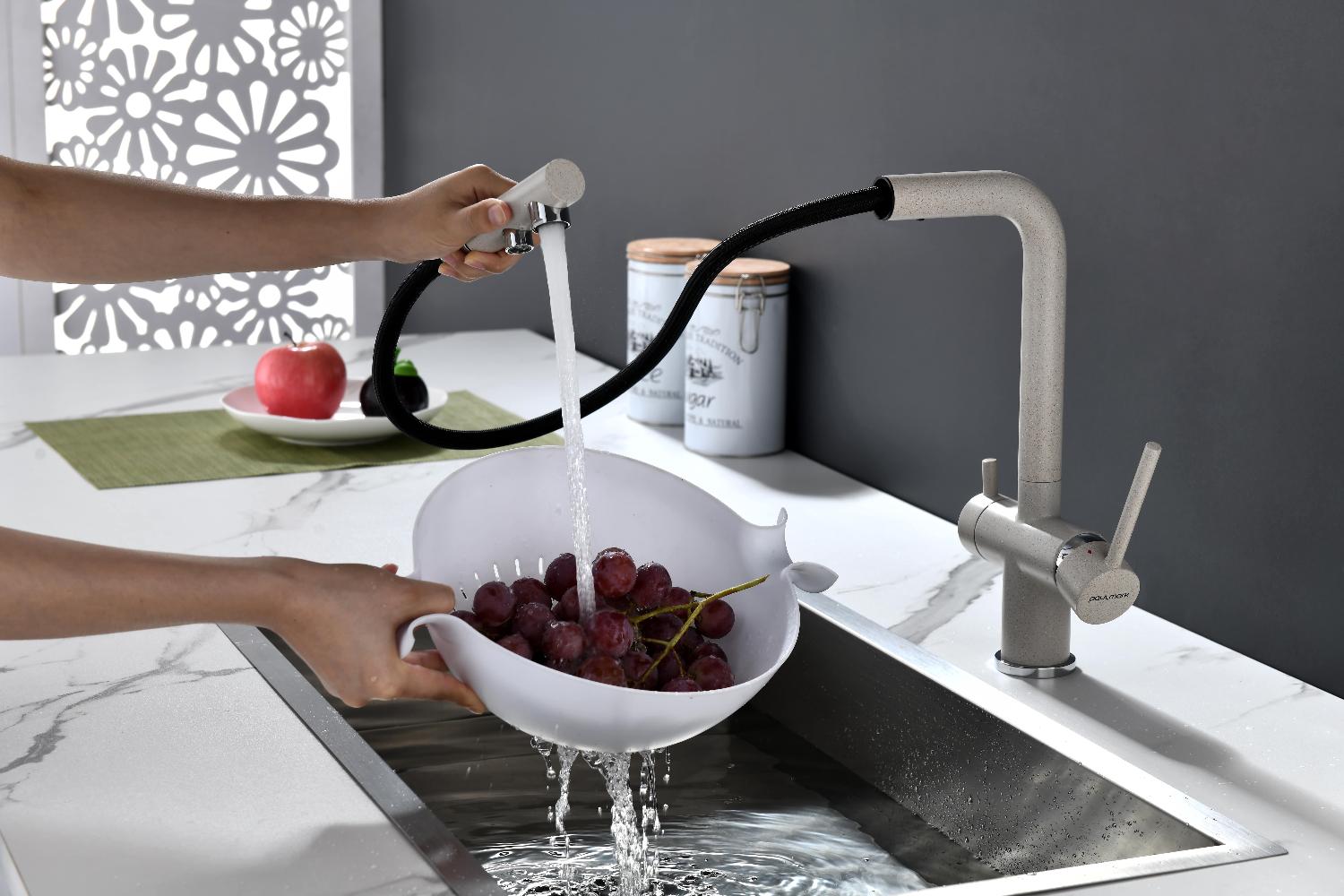 Превью картинка Смеситель для кухни Paulmark SERPENTINE Se213222-BE Бежевый #11