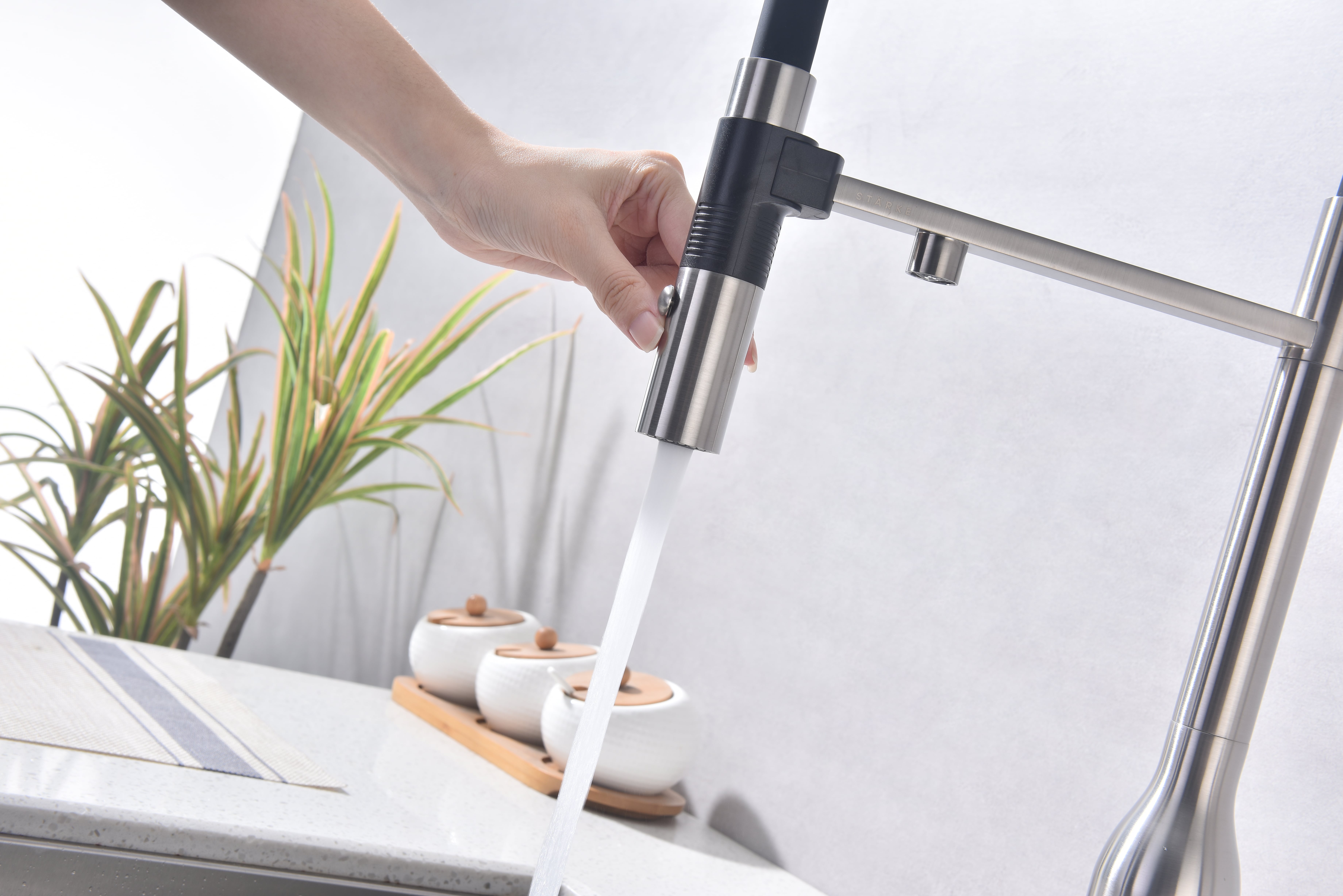 Превью картинка Смеситель для кухни Paulmark MAGNETO ONE Ma213188-BS Брашированная сталь #12