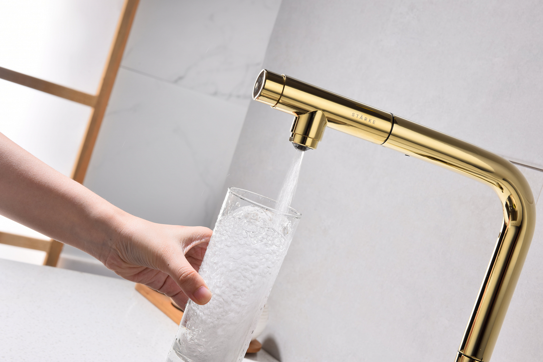 Превью картинка Смеситель для кухни Paulmark VIPER Vi213105-G Золото G #13