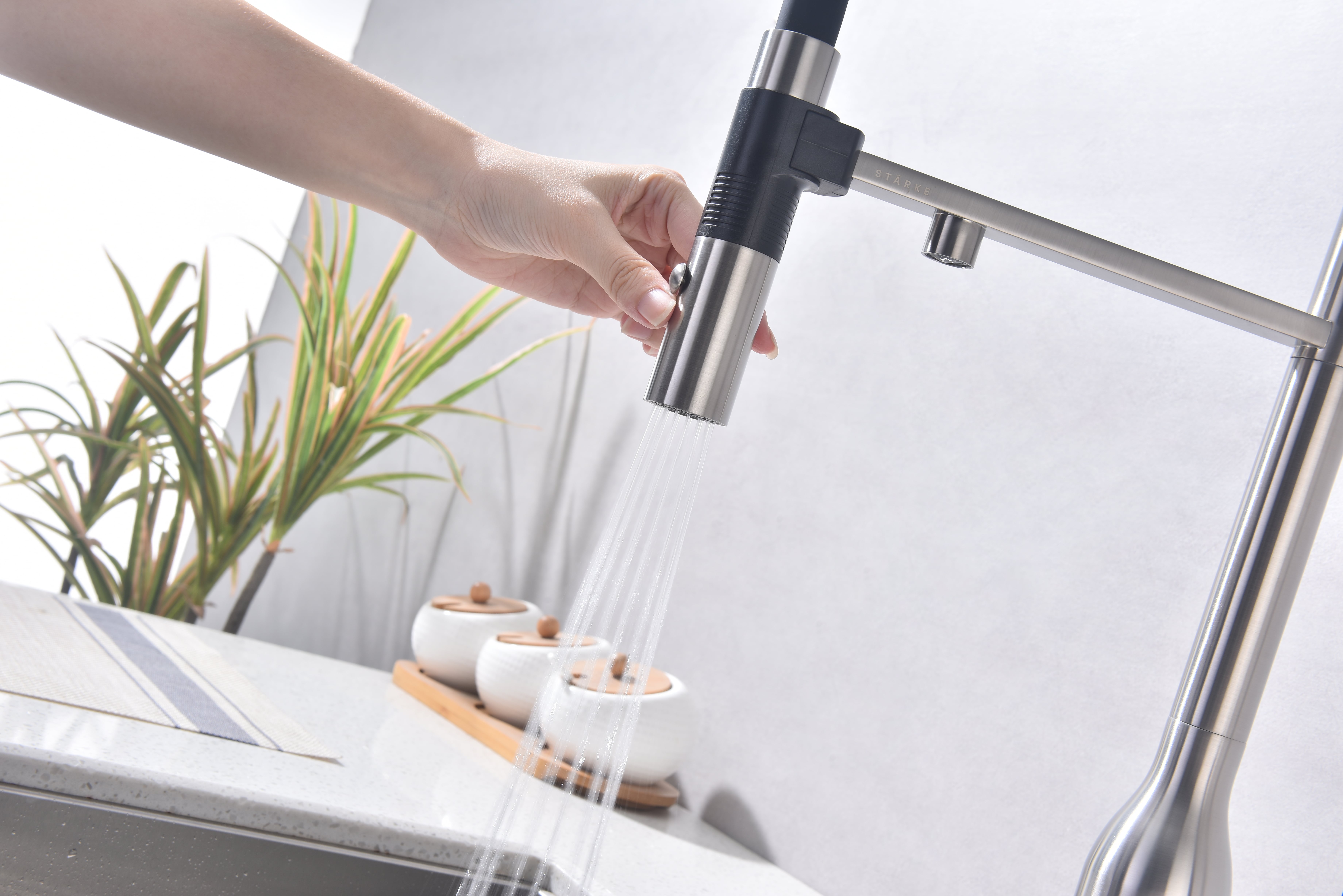 Превью картинка Смеситель для кухни Paulmark MAGNETO ONE Ma213188-BS Брашированная сталь #13