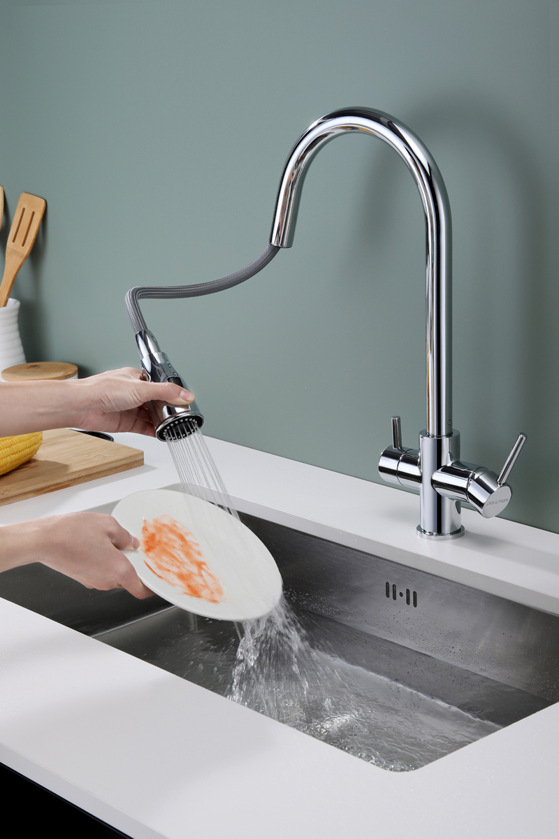 Превью картинка Смеситель для кухни Paulmark LANGE La214212-CR Хром CR #7