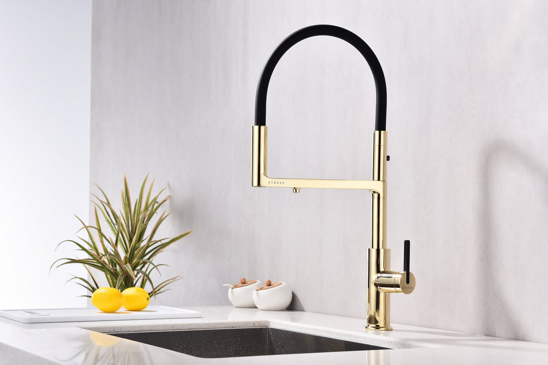 Превью картинка Смеситель для кухни Paulmark TORNADO To213402-G Золото G #3