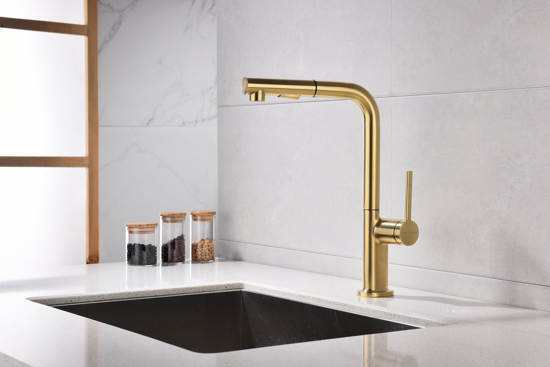 Превью картинка Смеситель для кухни Paulmark NEO Ne214419-LG Светлое золото #5