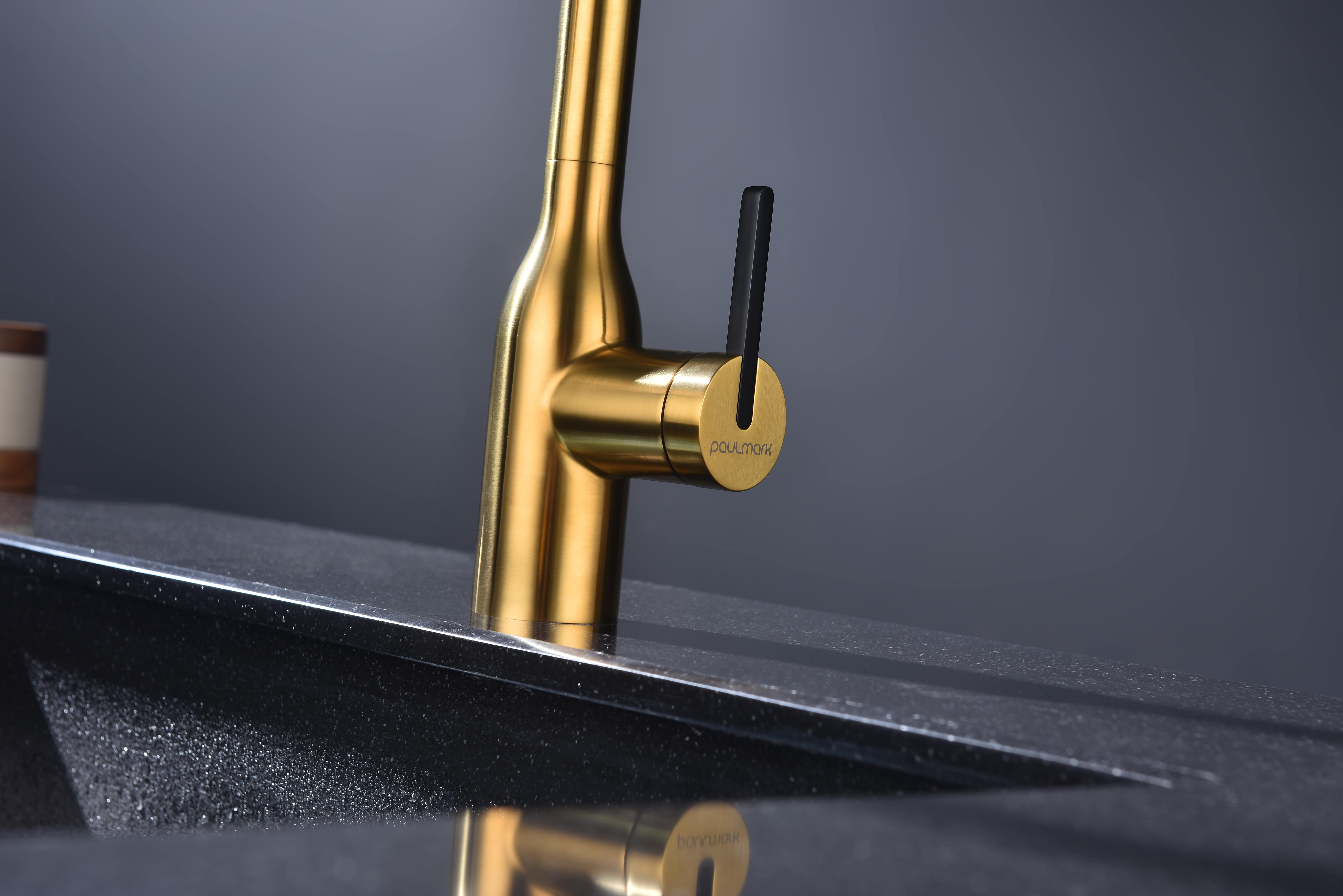 Превью картинка Смеситель для кухни Paulmark MAGNETO ONE Ma213188-BG Брашированное золото BG #14