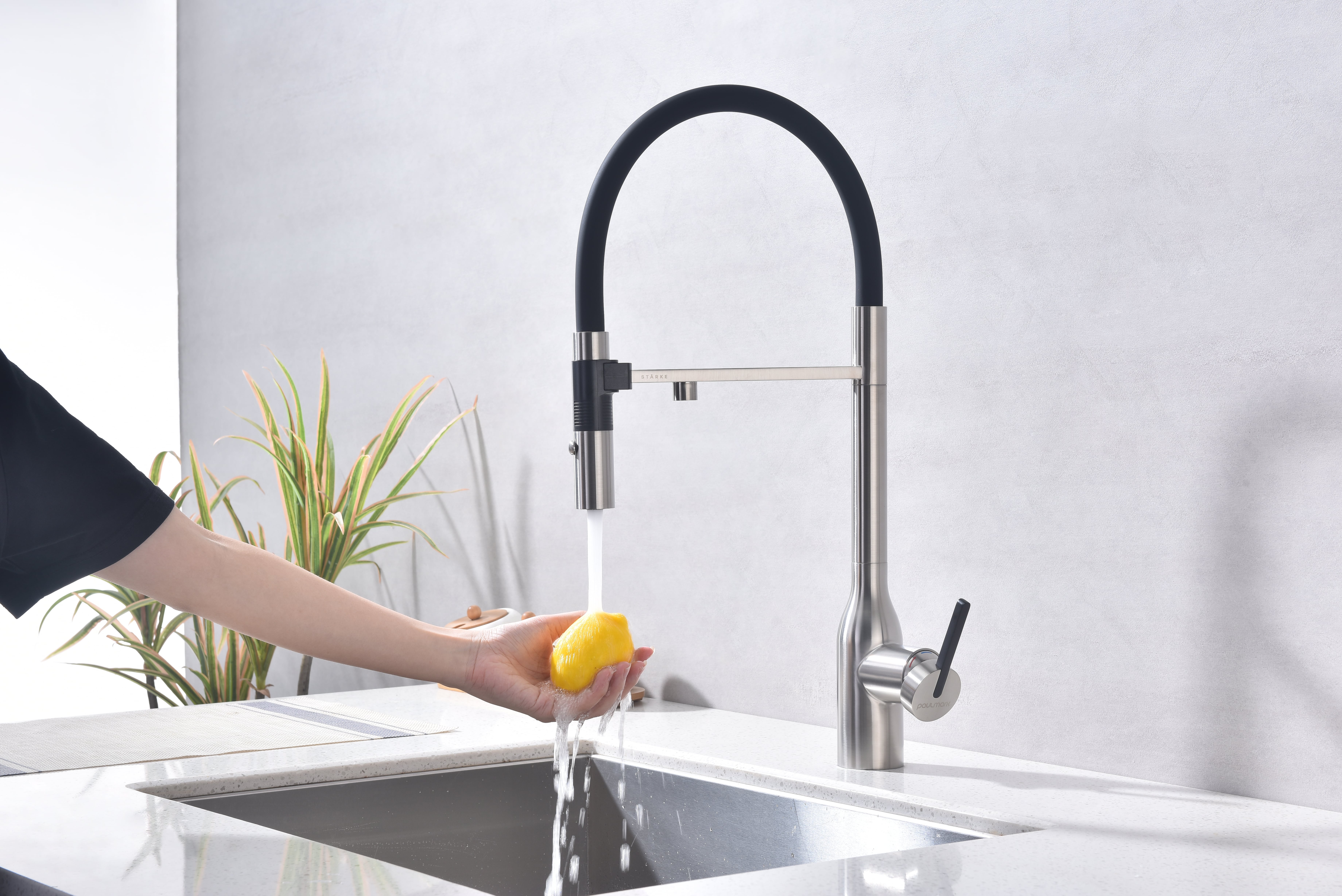 Превью картинка Смеситель для кухни Paulmark MAGNETO ONE Ma213188-BS Брашированная сталь #7