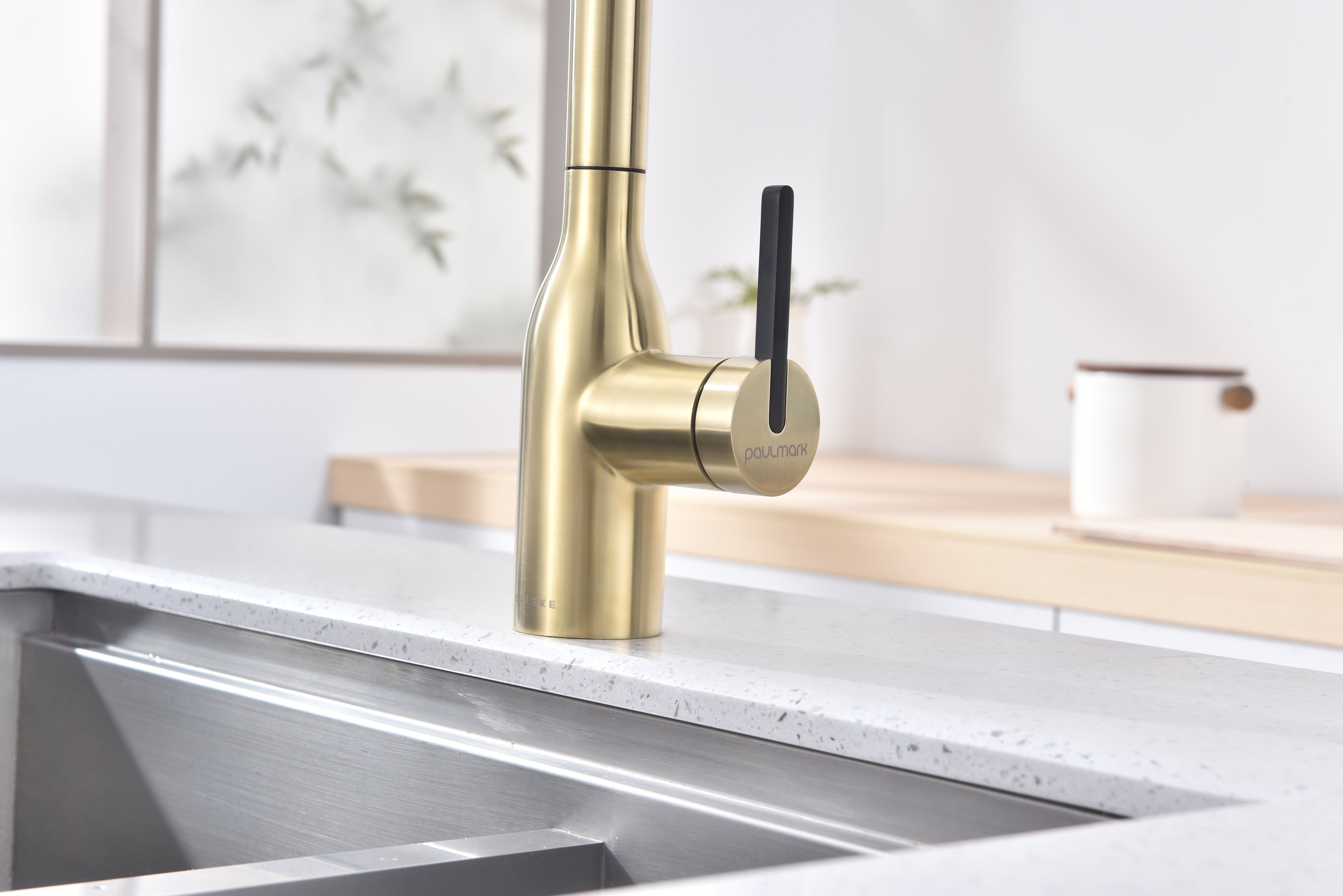 Превью картинка Смеситель для кухни Paulmark UNIVERSAL Un213880-LG Светлое золото #14