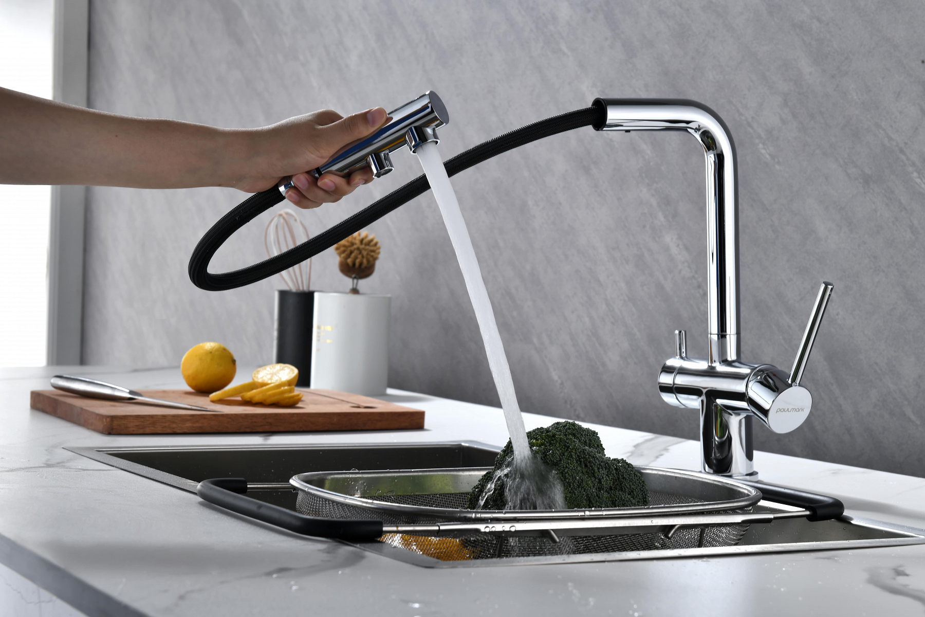 Превью картинка Смеситель для кухни Paulmark SERPENTINE Se213222-CR Хром CR #7