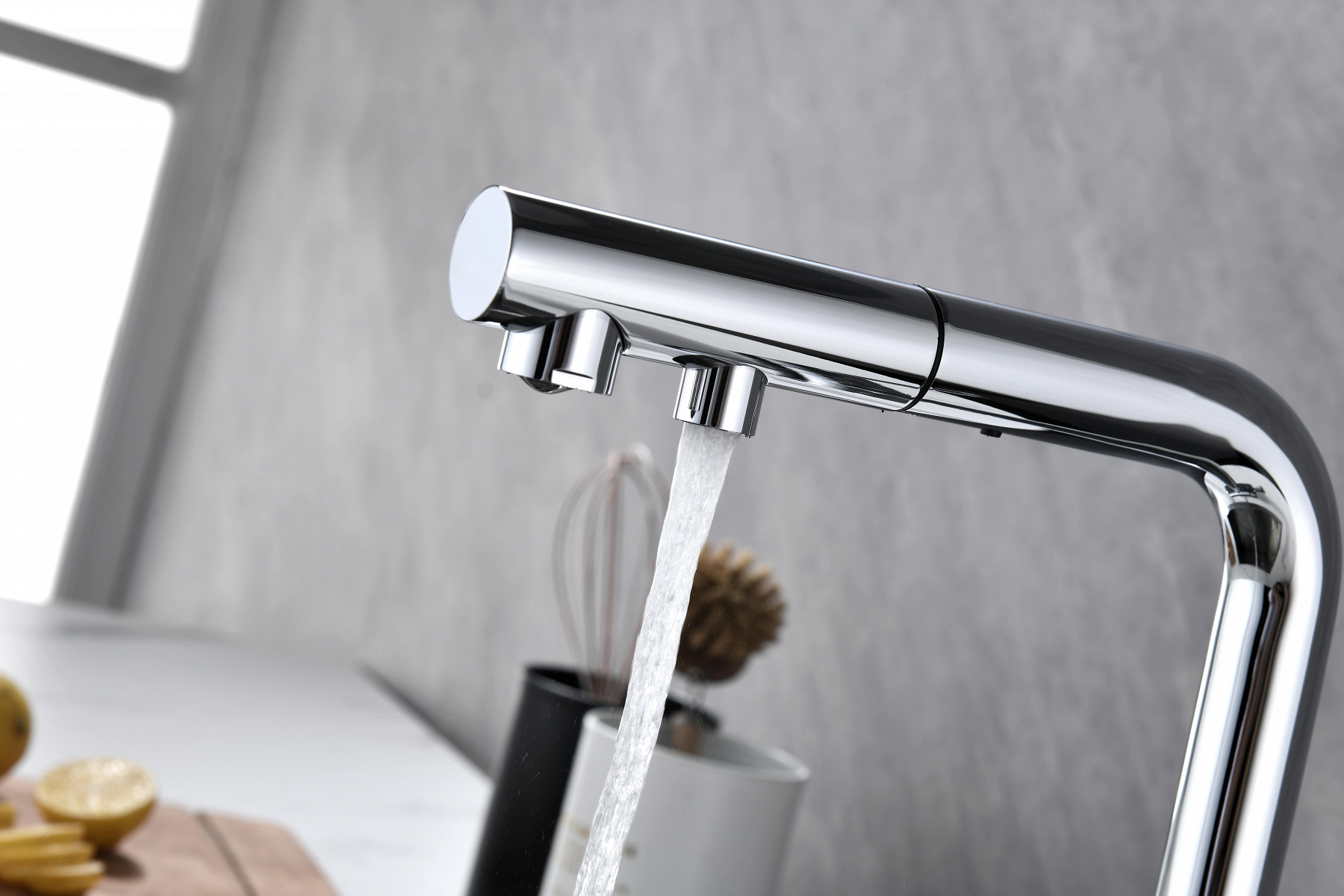 Превью картинка Смеситель для кухни Paulmark SERPENTINE Se213222-CR Хром CR #11