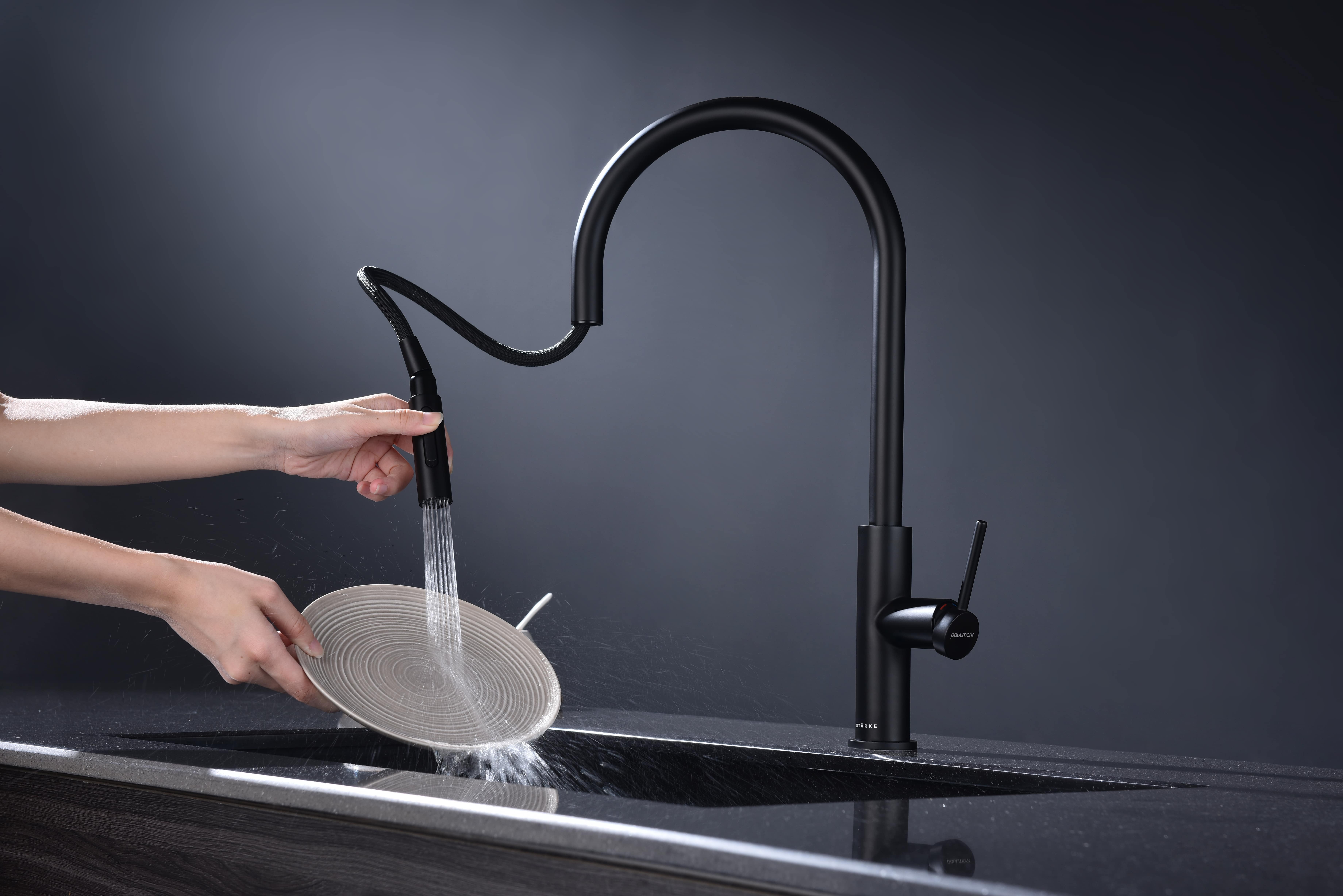 Превью картинка Смеситель для кухни Paulmark SENSO Se215180-AN Антрацит #8