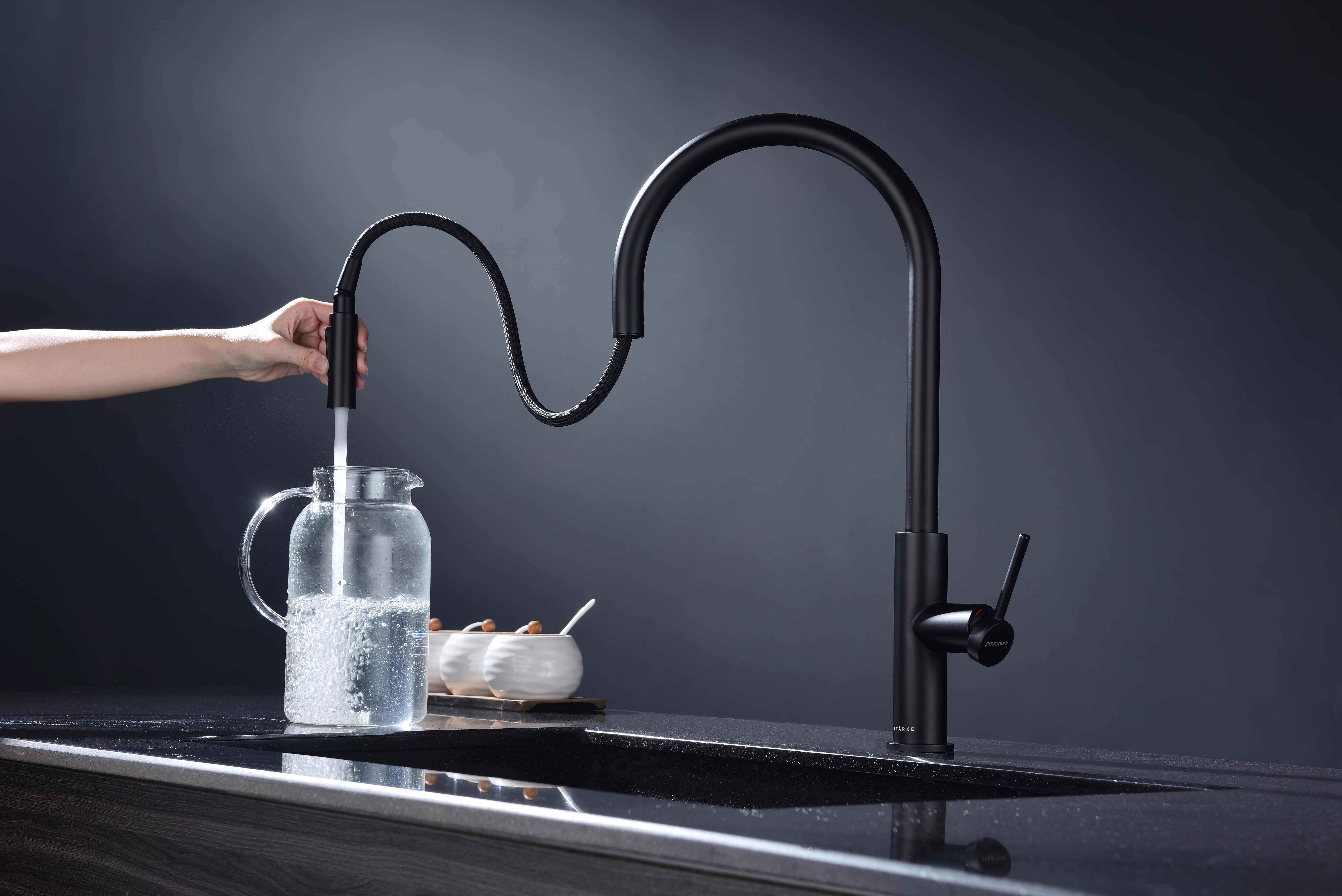 Превью картинка Смеситель для кухни Paulmark SENSO Se215180-AN Антрацит #9