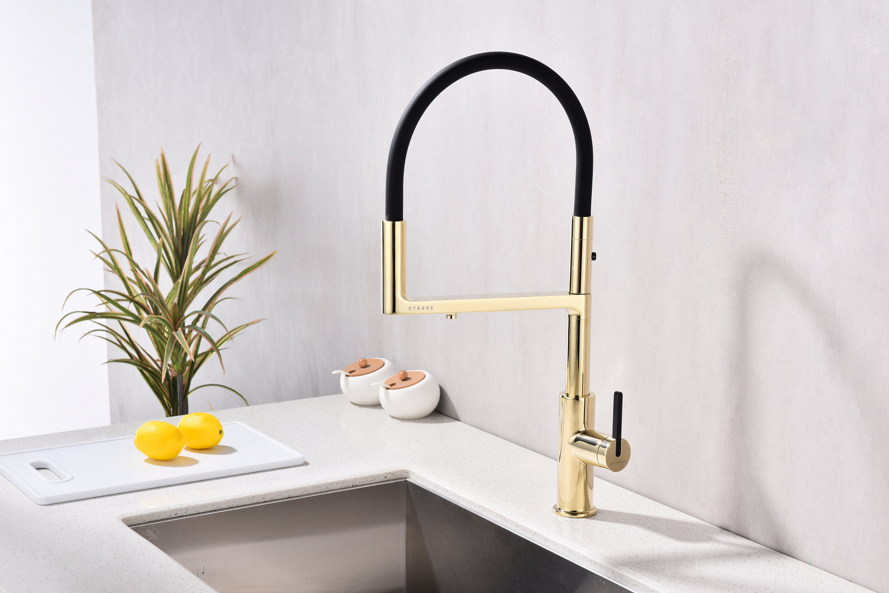 Превью картинка Смеситель для кухни Paulmark TORNADO To213402-G Золото G #8