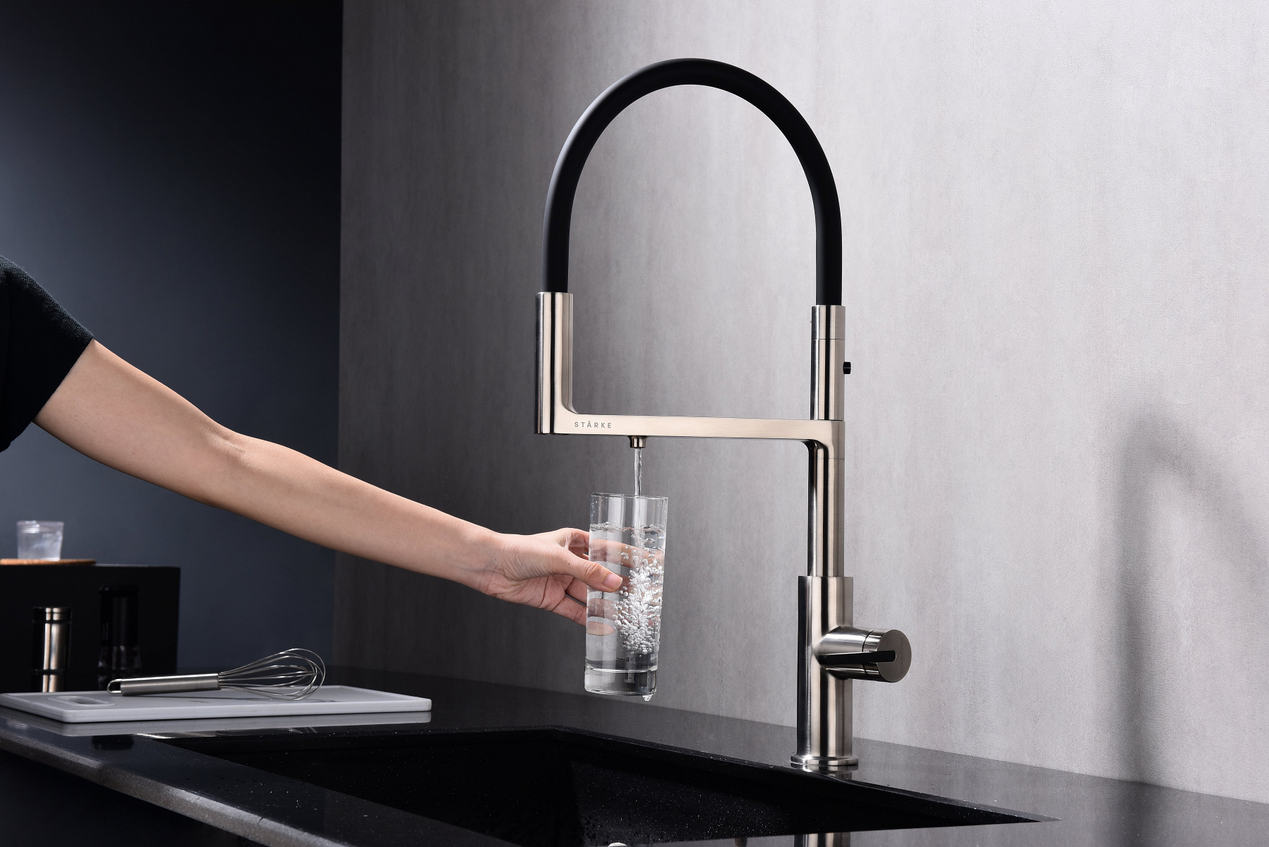 Превью картинка Смеситель для кухни Paulmark TORNADO To213402-BS Брашированная сталь #5