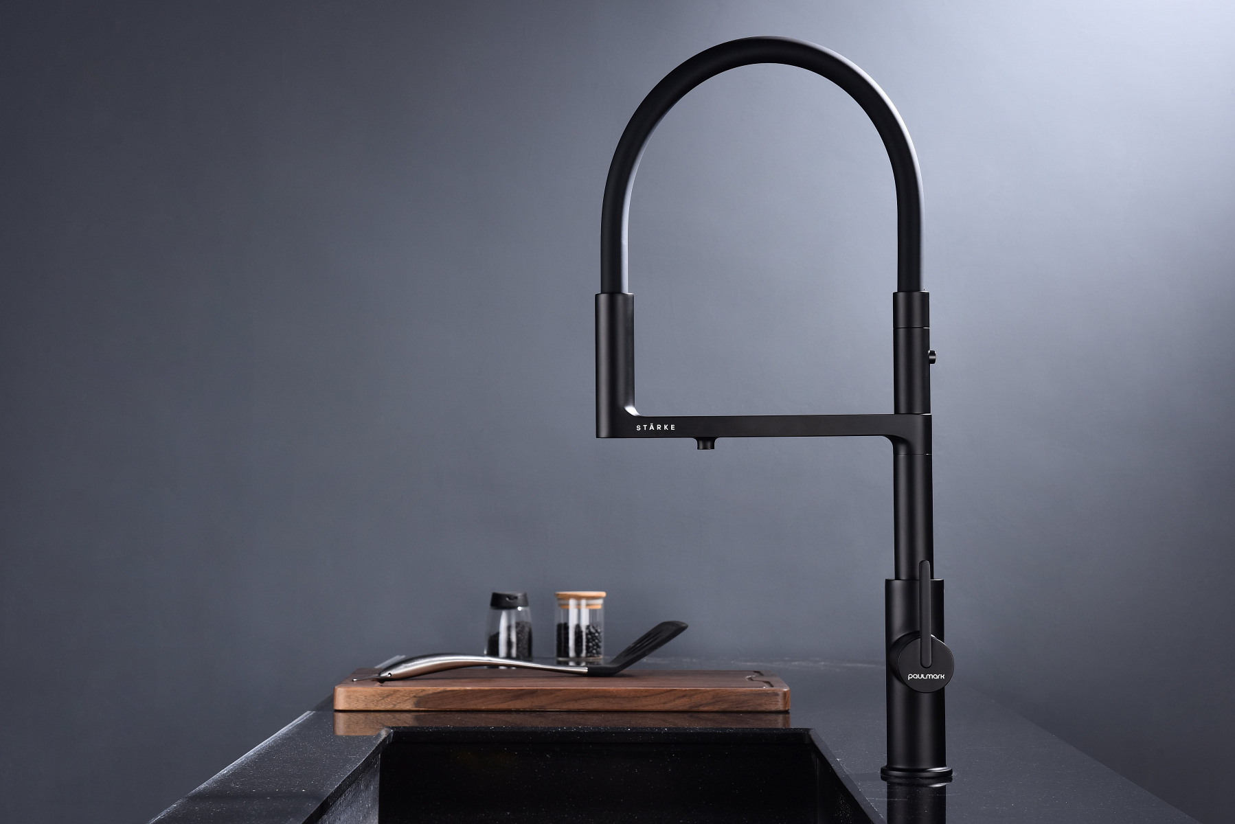 Превью картинка Смеситель для кухни Paulmark TORNADO To213402-AN Антрацит #9