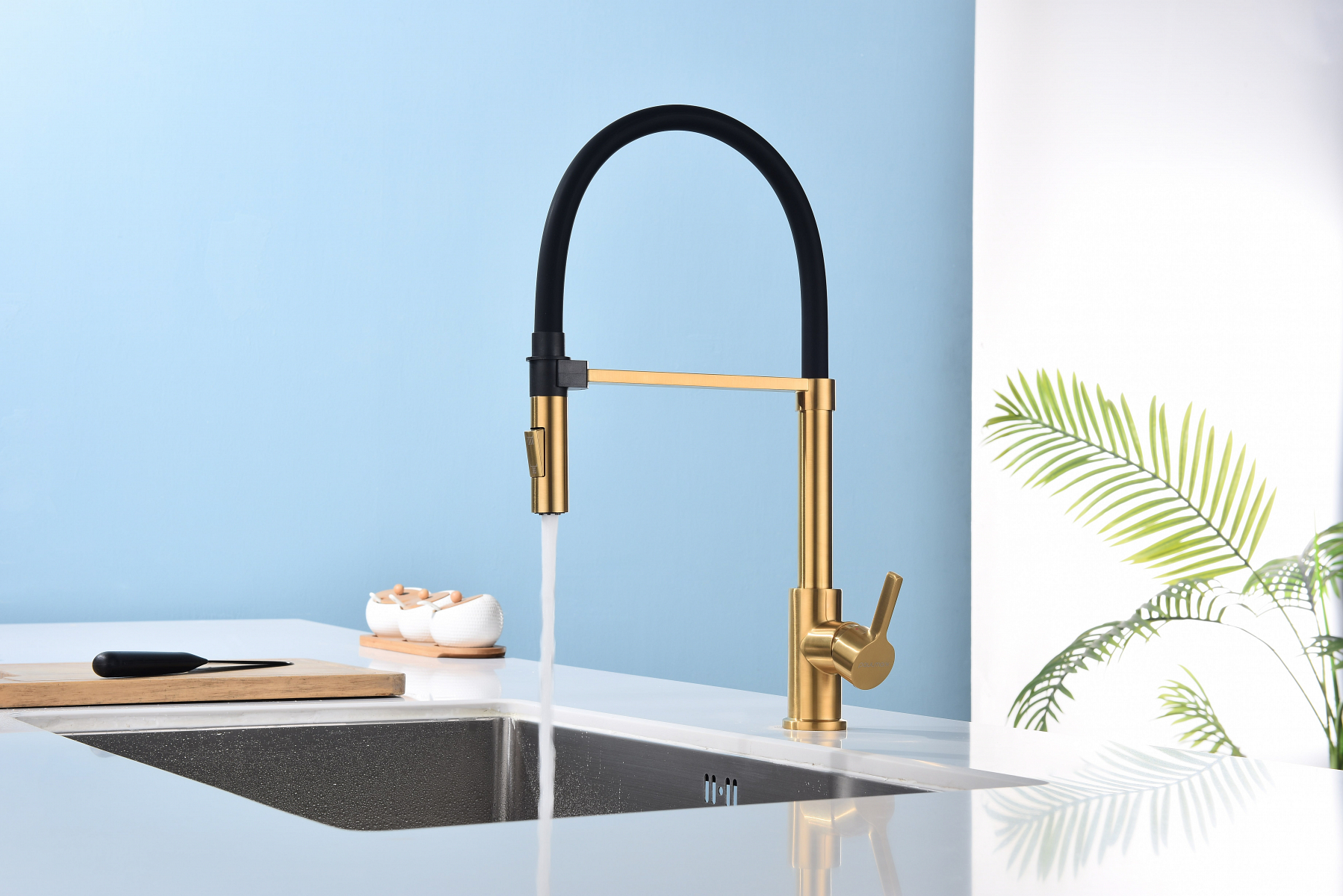 Превью картинка Смеситель для кухни Paulmark HALT Ha214021-BG Брашированное золото BG #7