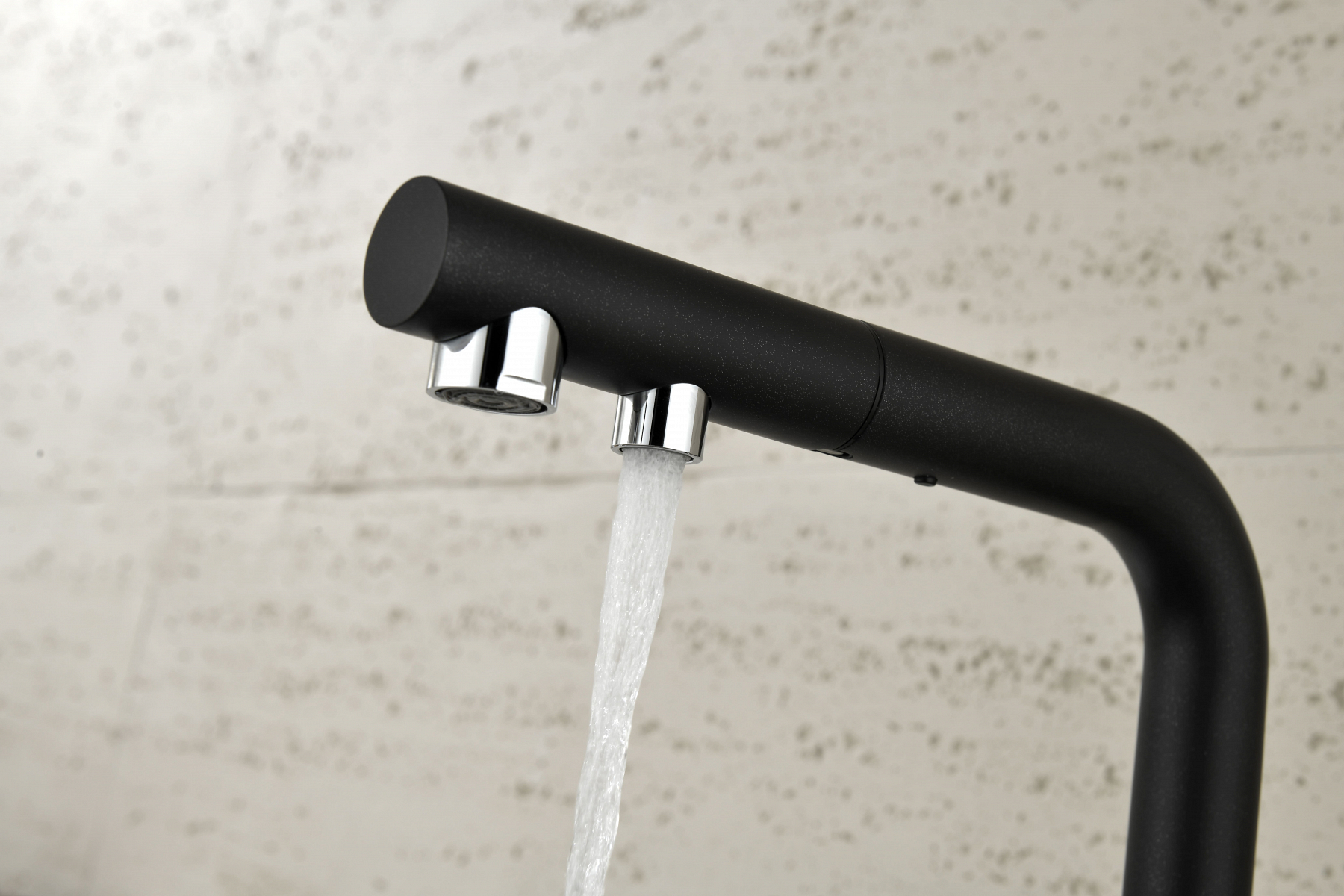 Превью картинка Смеситель для кухни Paulmark SERPENTINE Se213222-BLM Черный #12