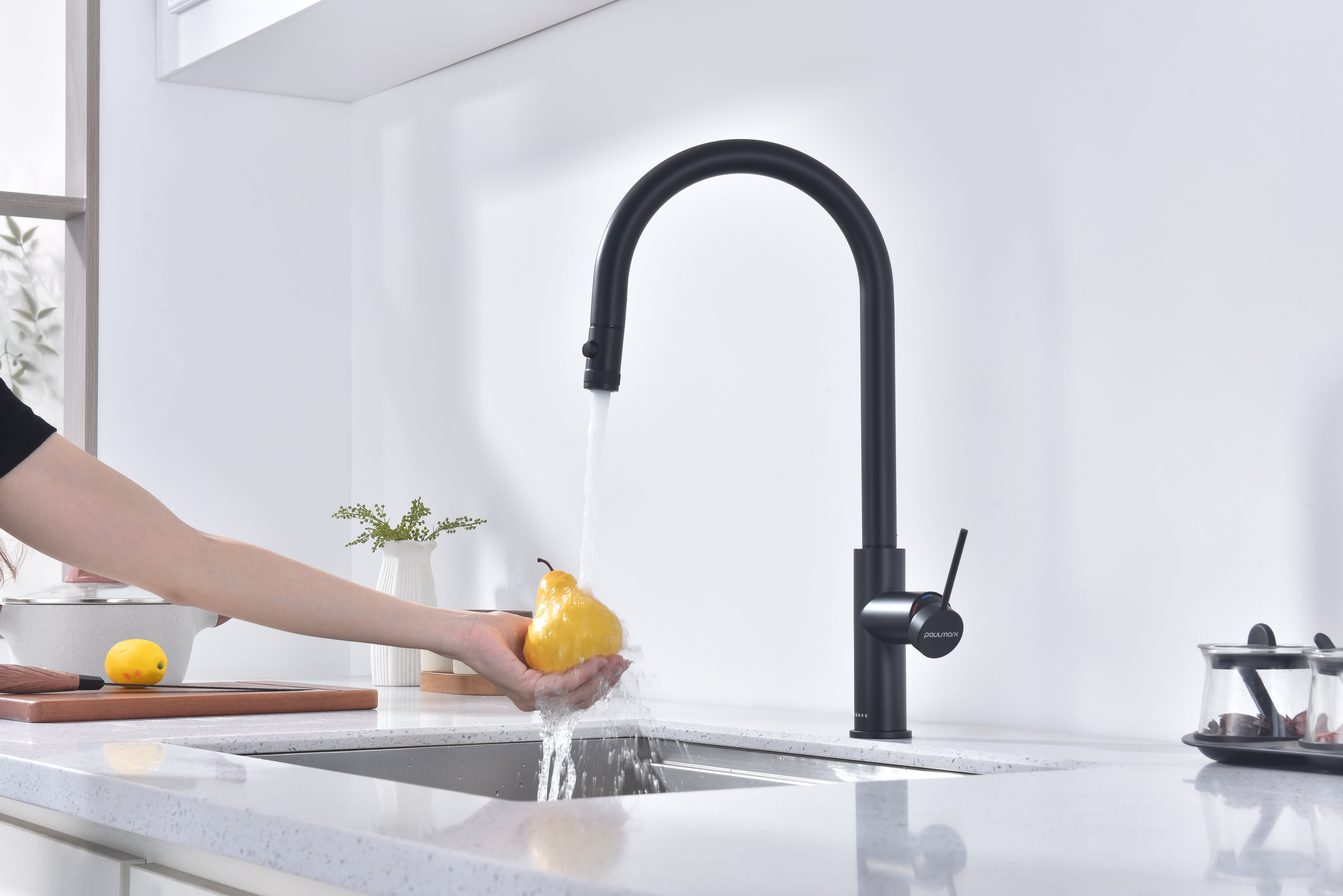 Превью картинка Смеситель для кухни Paulmark GALANT Ga213077-AN Антрацит #11