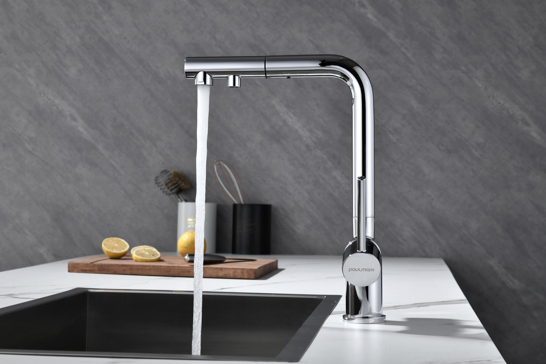 Превью картинка Смеситель для кухни Paulmark SERPENTINE Se213222-CR Хром CR #17