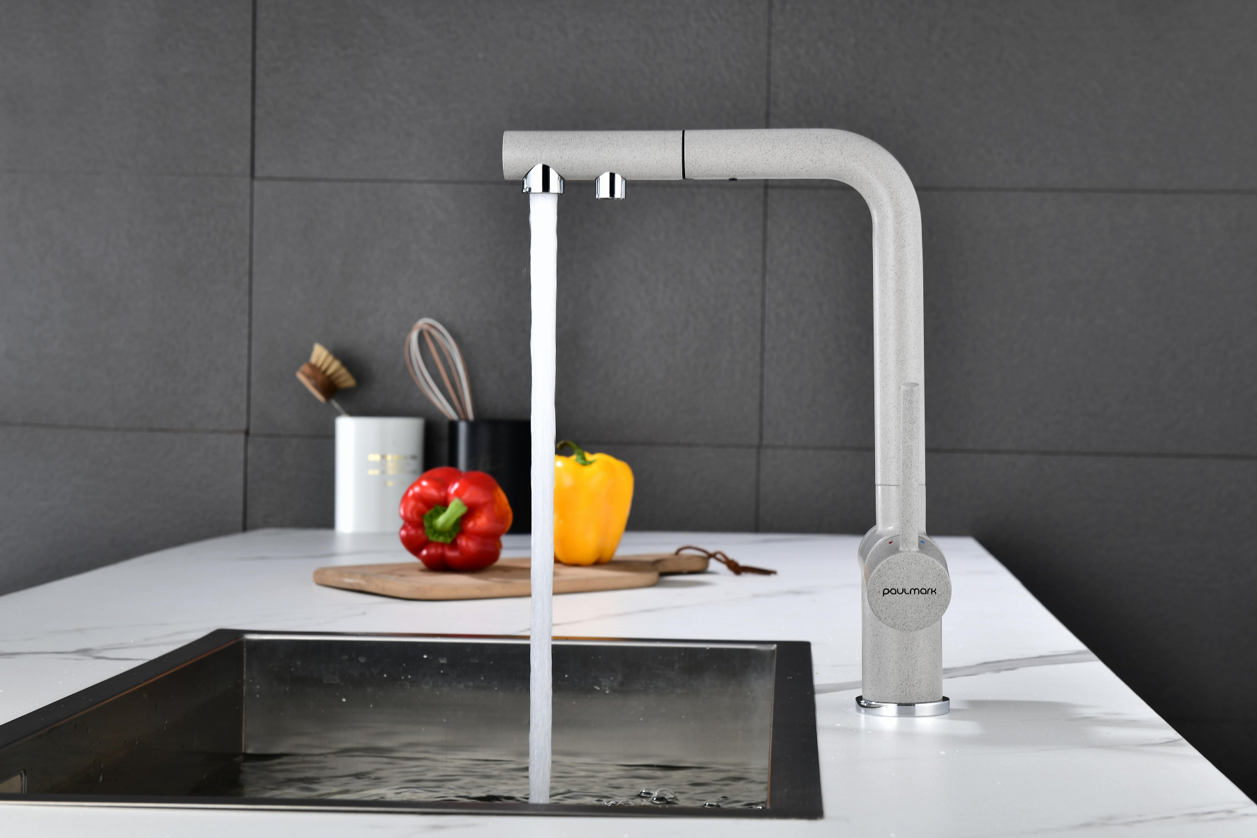 Превью картинка Смеситель для кухни Paulmark SERPENTINE Se213222-DG Графит DG #15