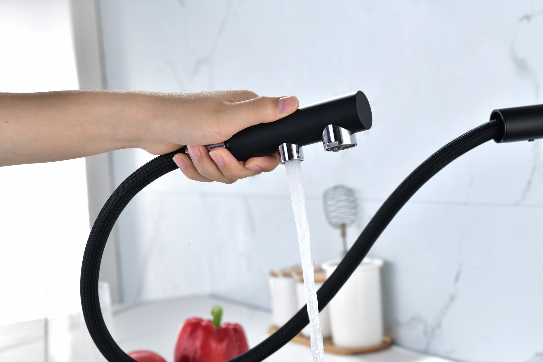 Превью картинка Смеситель для кухни Paulmark SERPENTINE Se213222-AN Антрацит #8