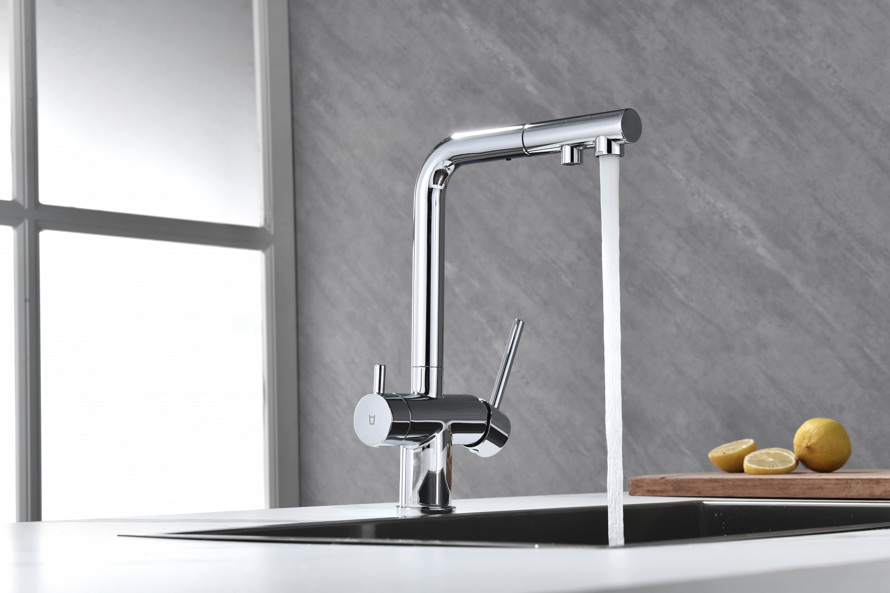 Превью картинка Смеситель для кухни Paulmark SERPENTINE Se213222-CR Хром CR #15