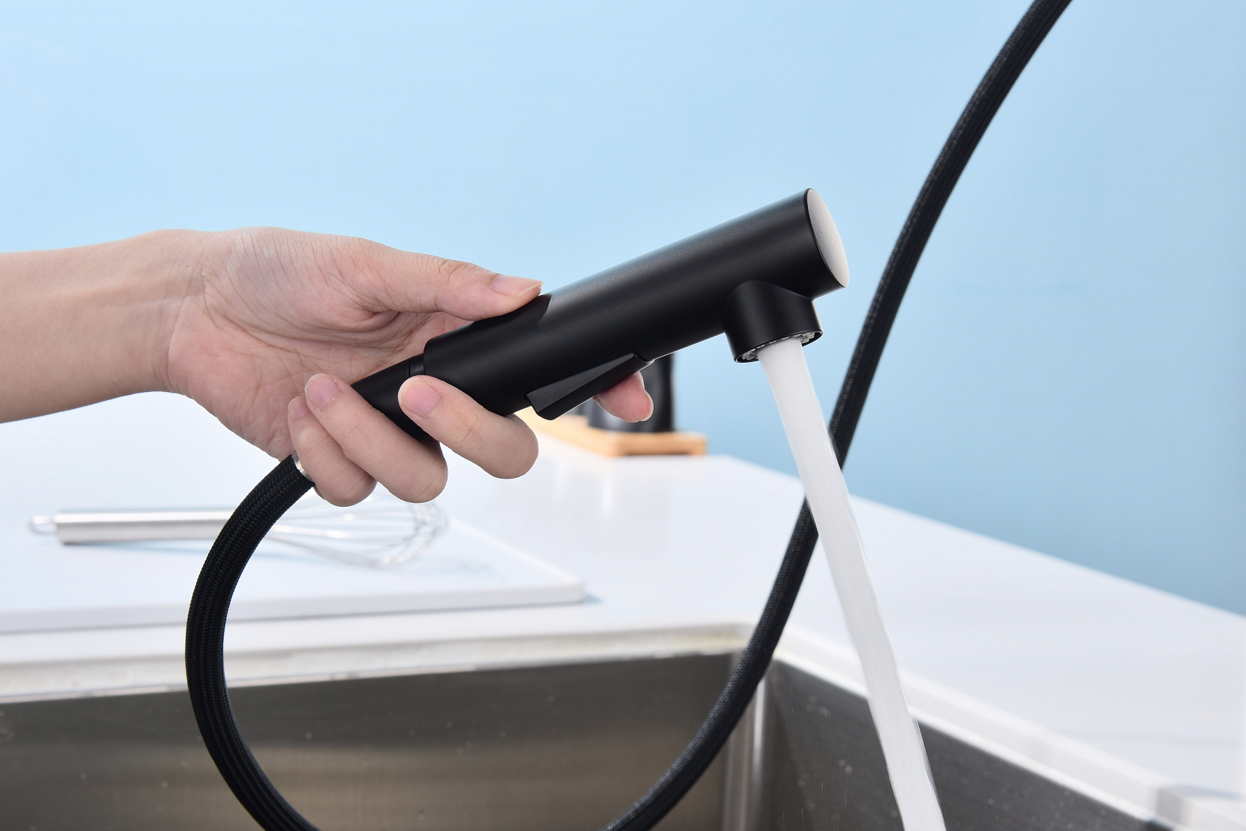 Превью картинка Смеситель для кухни Paulmark NEO Ne214419-AN Антрацит #10