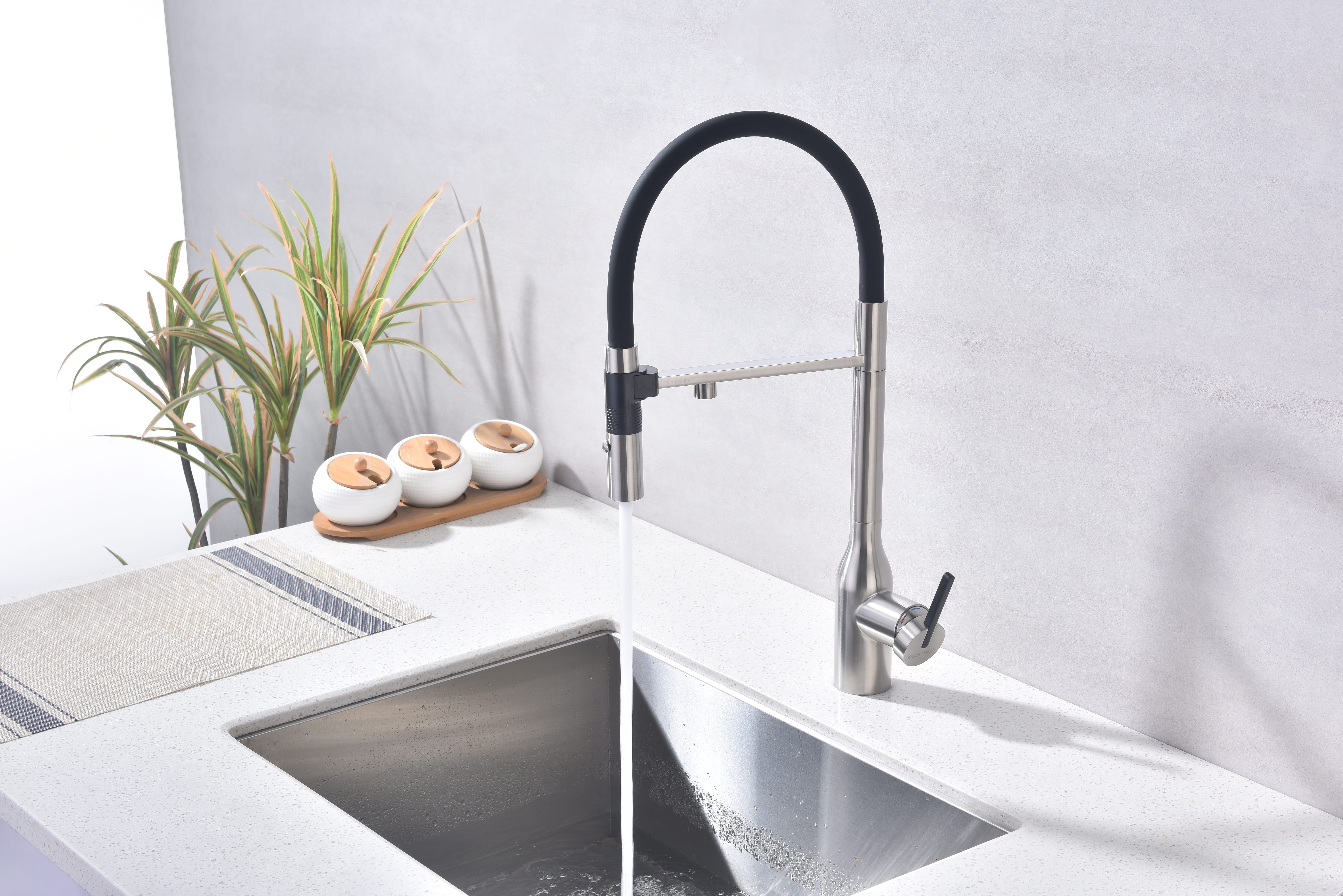 Превью картинка Смеситель для кухни Paulmark MAGNETO ONE Ma213188-BS Брашированная сталь #4