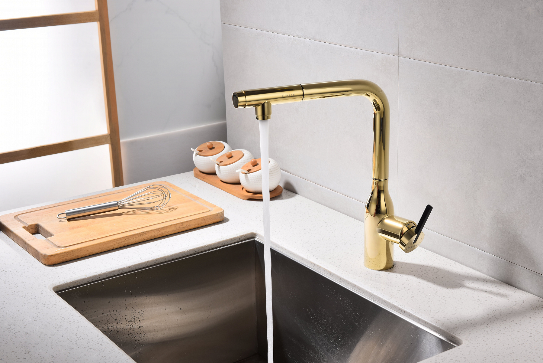 Превью картинка Смеситель для кухни Paulmark VIPER Vi213105-G Золото G #10