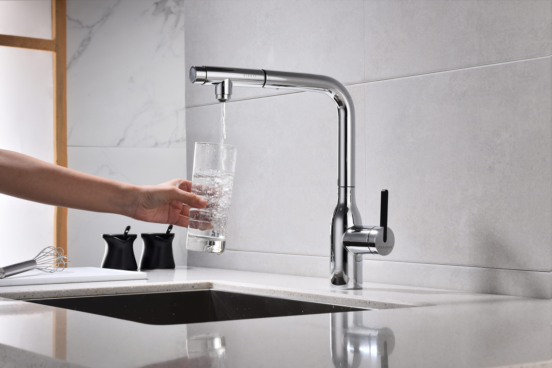 Превью картинка Смеситель для кухни Paulmark VIPER Vi213105-CR Хром CR #6