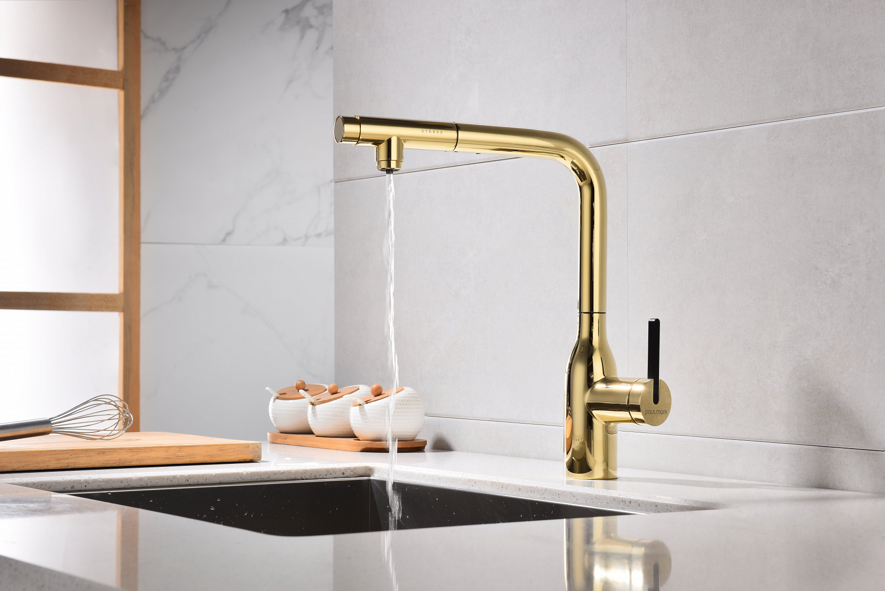 Превью картинка Смеситель для кухни Paulmark VIPER Vi213105-G Золото G #5