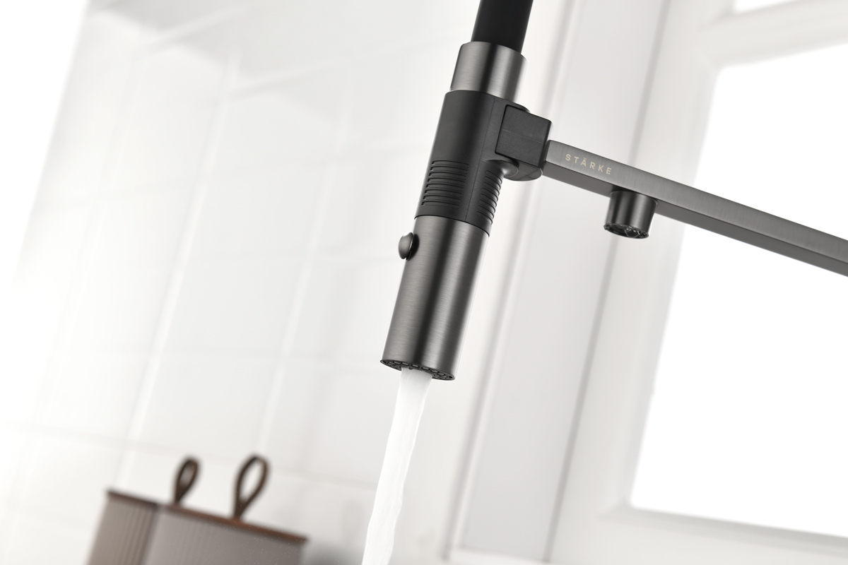 Превью картинка Смеситель для кухни Paulmark GRAVITY Gr213888-GM Вороненая сталь GM #10