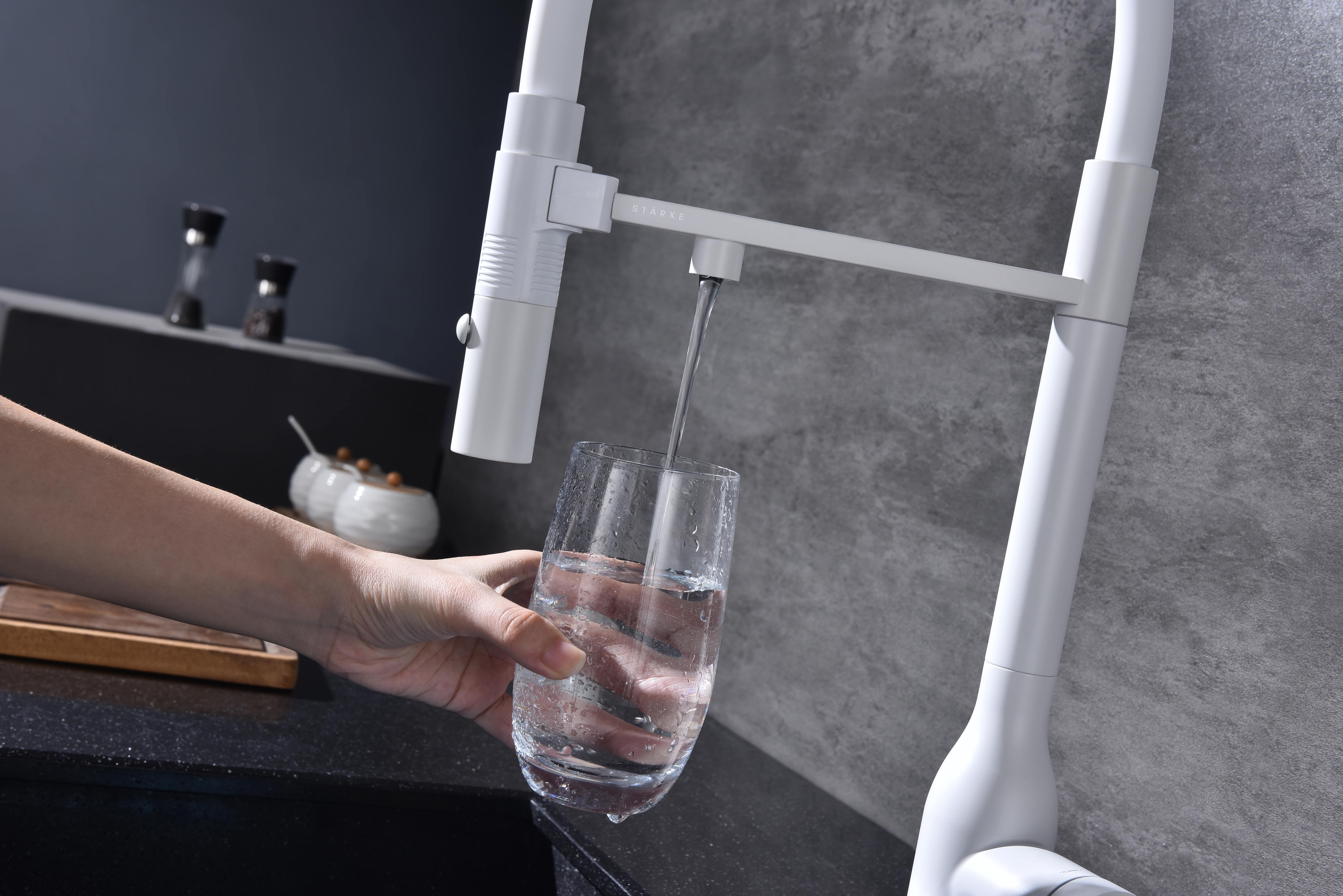 Превью картинка Смеситель для кухни Paulmark MAGNETO ONE Ma213188-WH Белый матовый WH #13