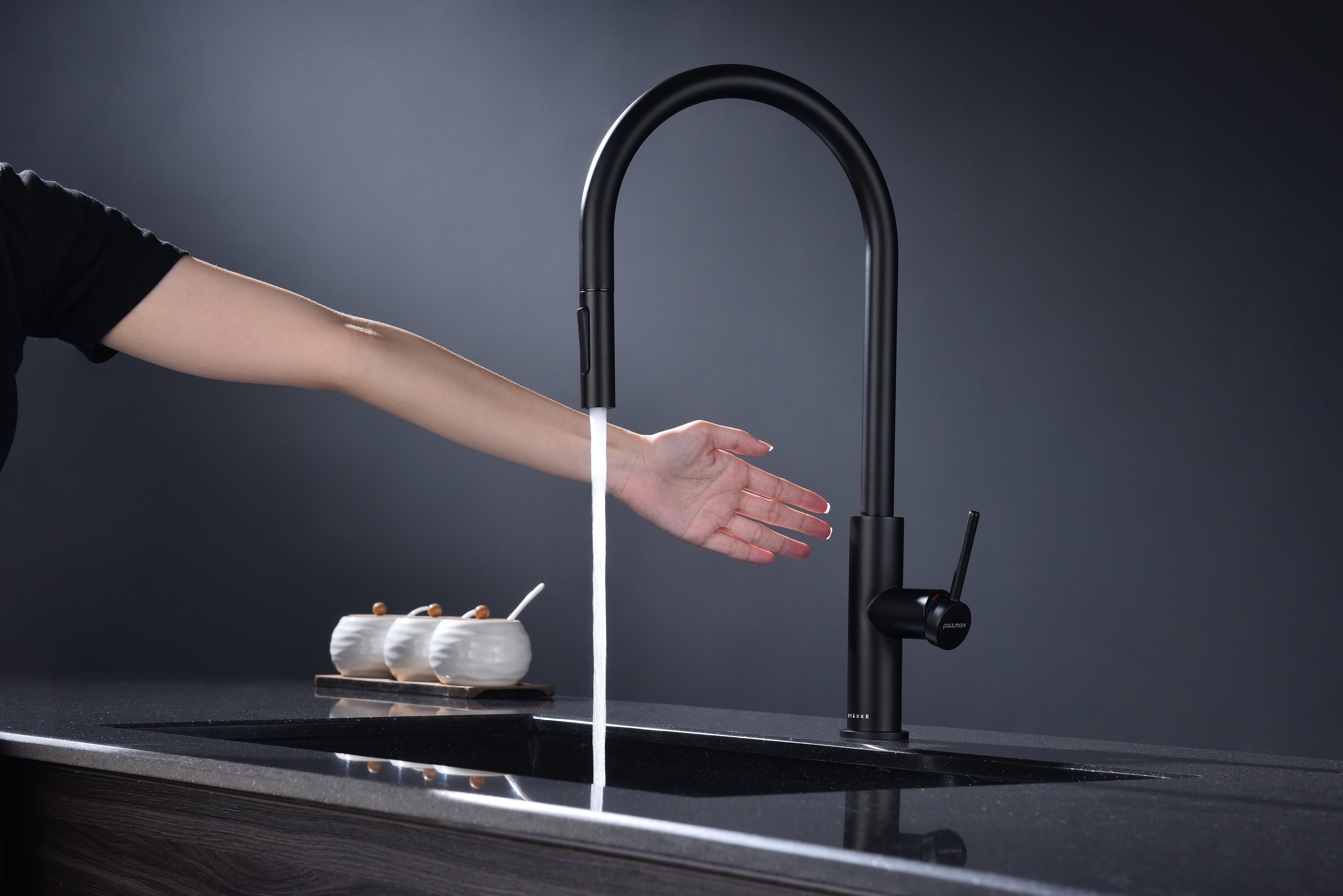 Превью картинка Смеситель для кухни Paulmark SENSO Se215180-AN Антрацит #4