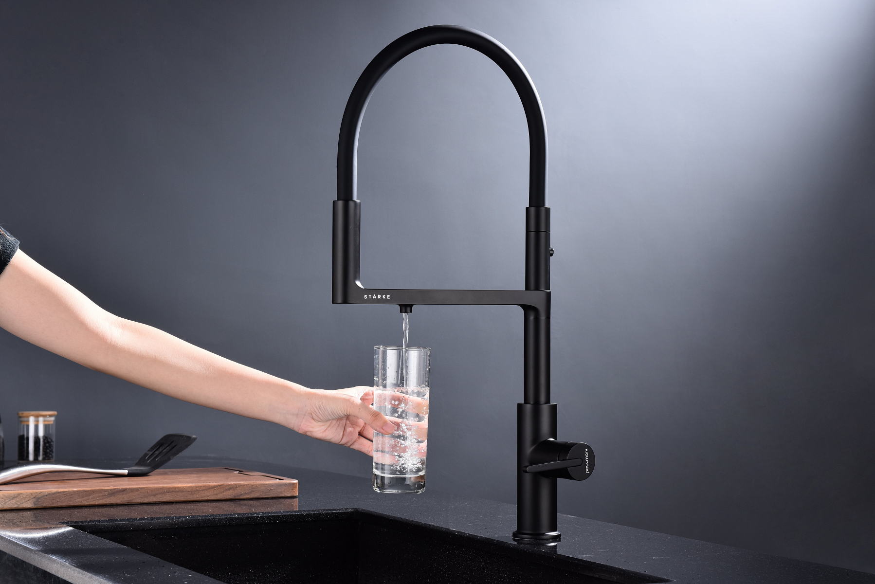 Превью картинка Смеситель для кухни Paulmark TORNADO To213402-AN Антрацит #4