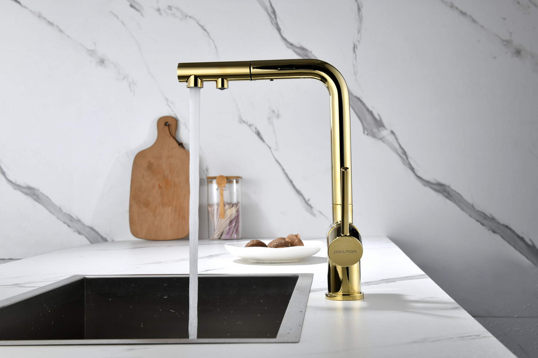 Превью картинка Смеситель для кухни Paulmark SERPENTINE Se213222-G Золото G #17