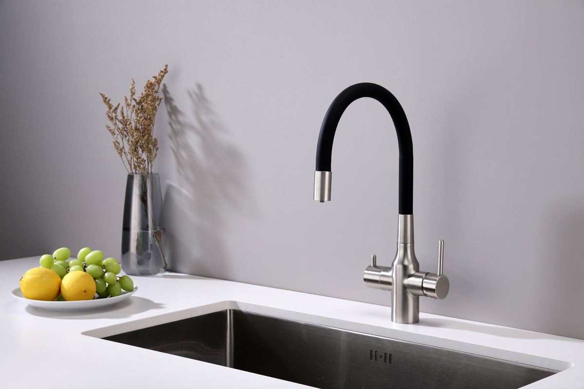 Превью картинка Смеситель для кухни Paulmark SALIX Sa213419-BS Брашированная сталь #3