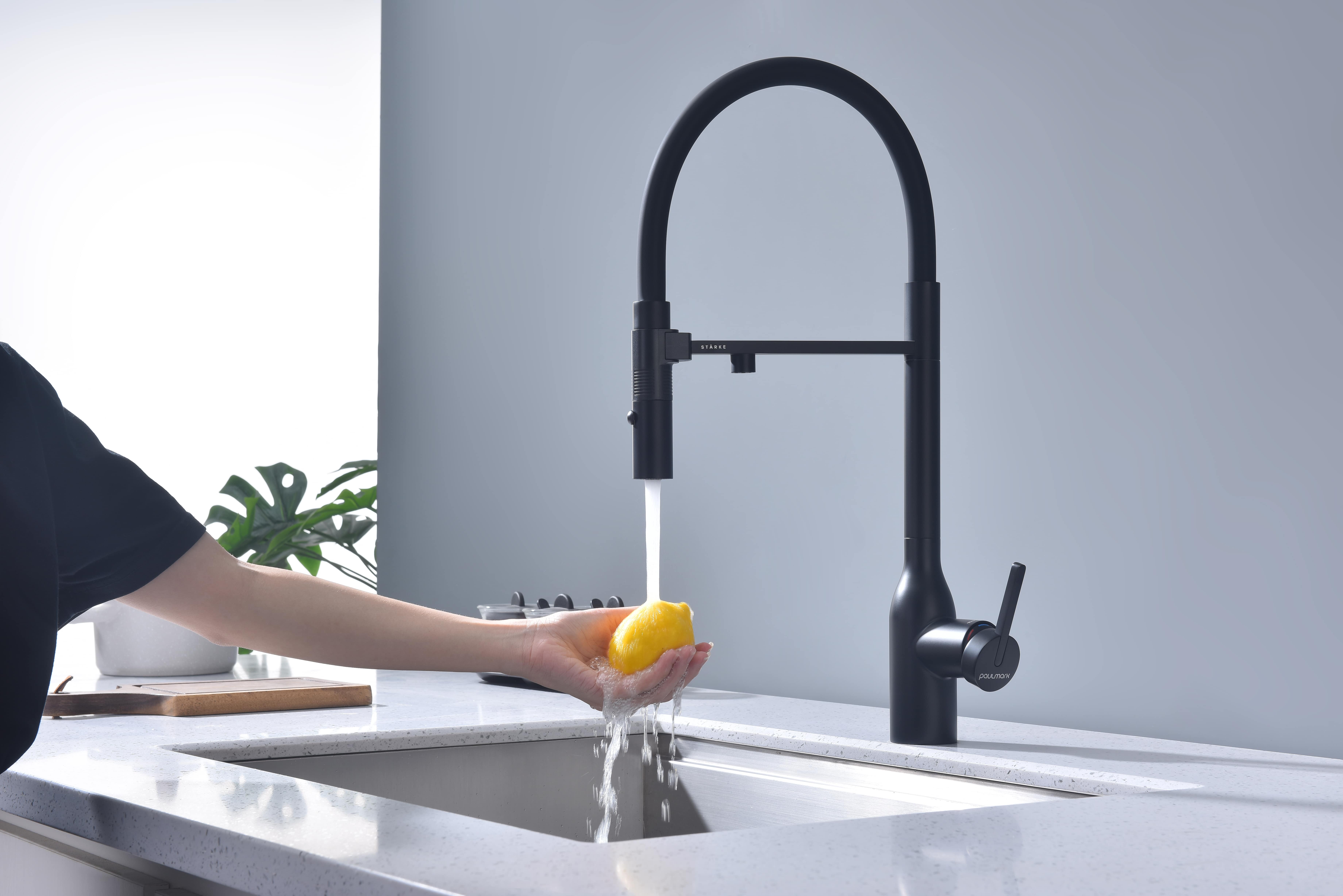 Превью картинка Смеситель для кухни Paulmark MAGNETO ONE Ma213188-AN Антрацит #11