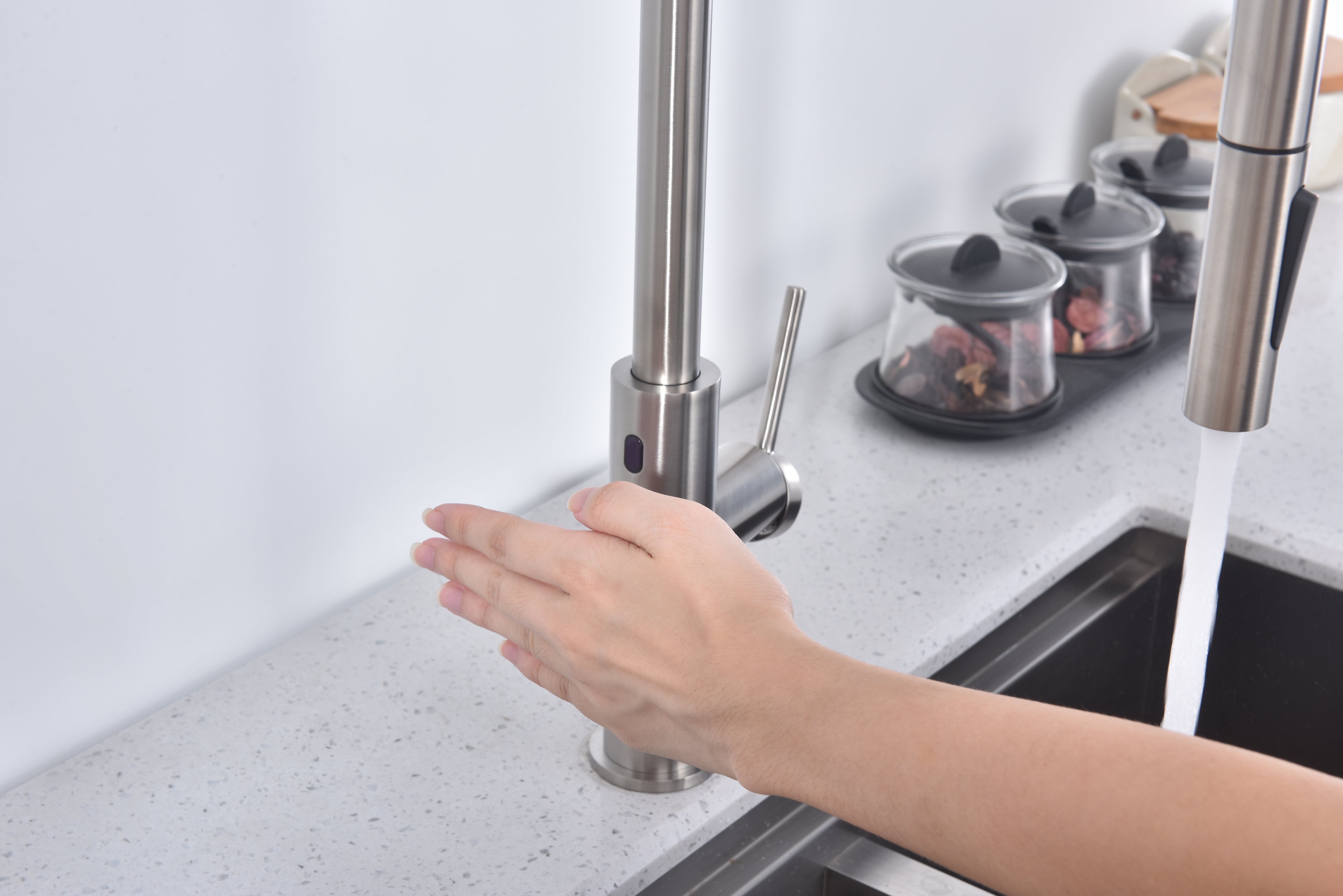 Превью картинка Смеситель для кухни Paulmark SENSO Se215180-BS Брашированная сталь #8