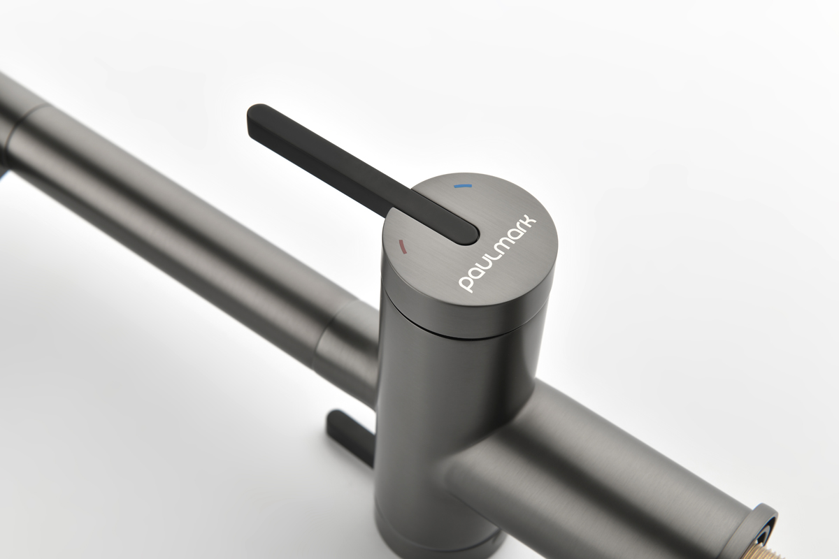 Превью картинка Смеситель для кухни Paulmark GRAVITY Gr213888-GM Вороненая сталь GM #13