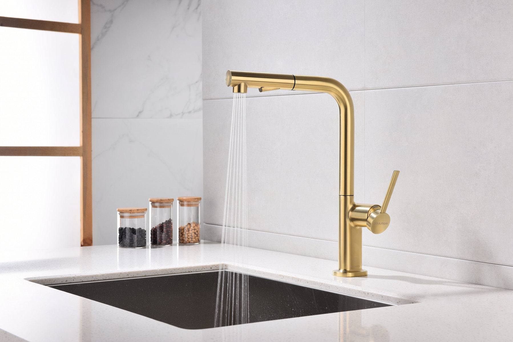 Превью картинка Смеситель для кухни Paulmark NEO Ne214419-LG Светлое золото #4